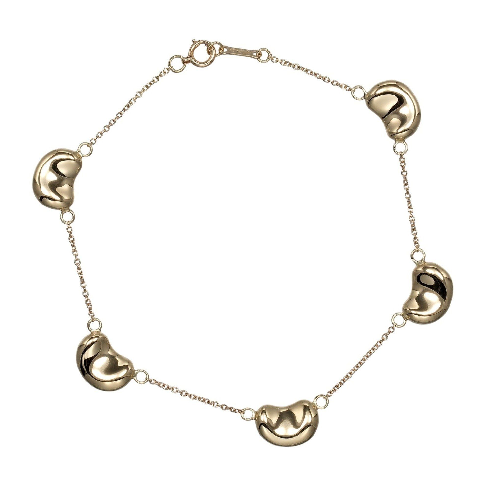 Tiffany & Co. Bean 5 motif bracelet, 18KYG yellow gold, approx. 7.69g