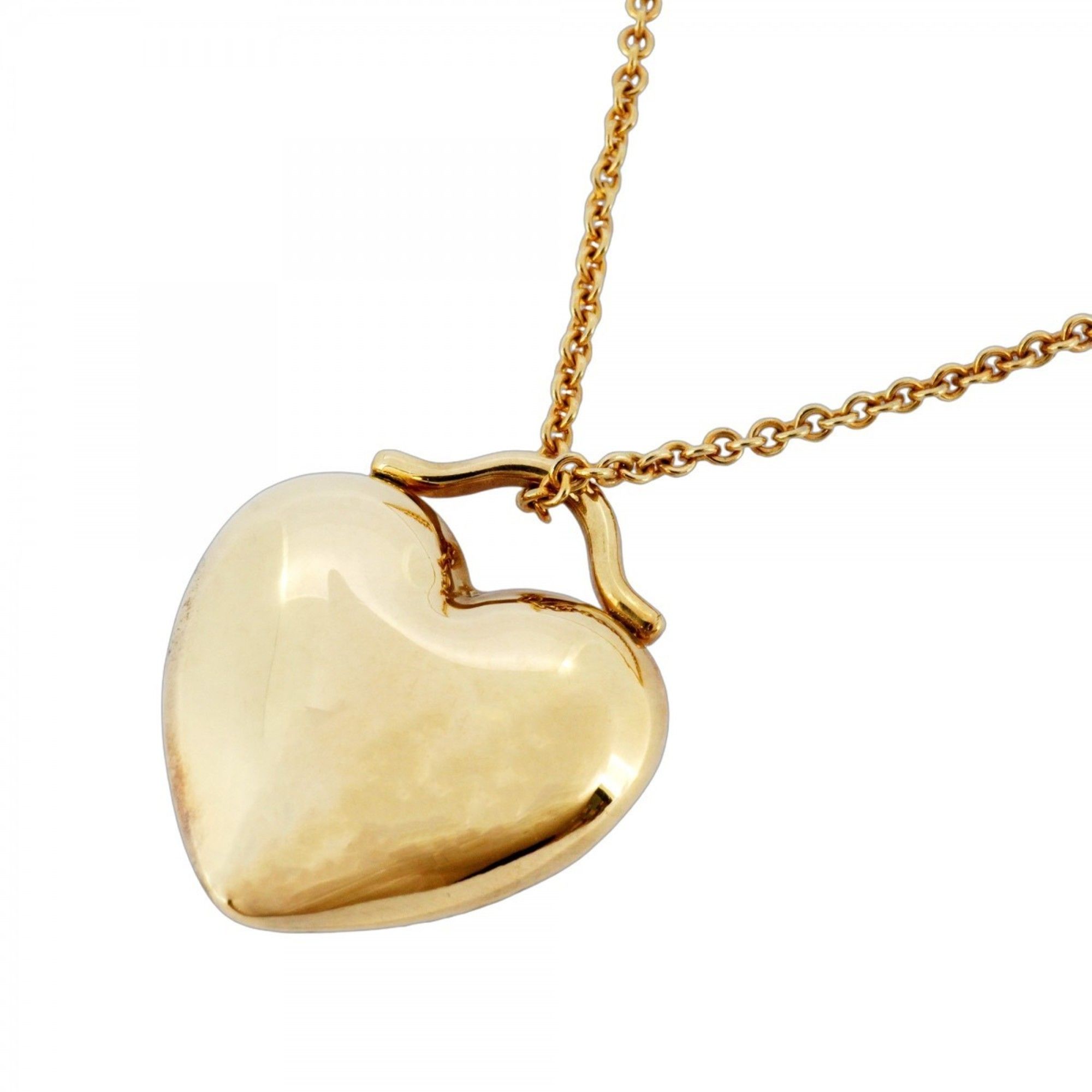 Tiffany Sentimental Heart Necklace in 18KYG Yellow Gold for Women