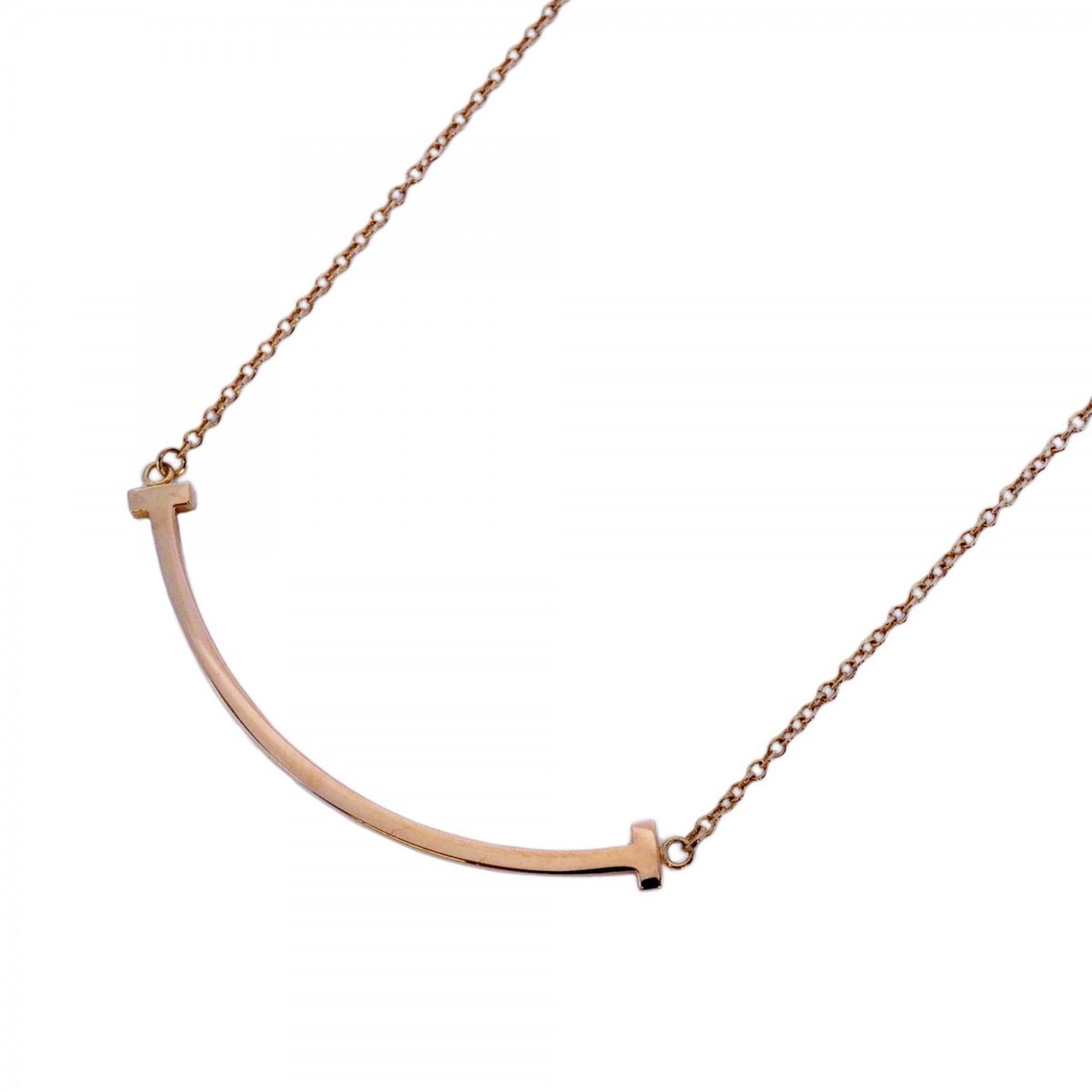 Tiffany T Smile Small Necklace in 18K Pink Gold for Women