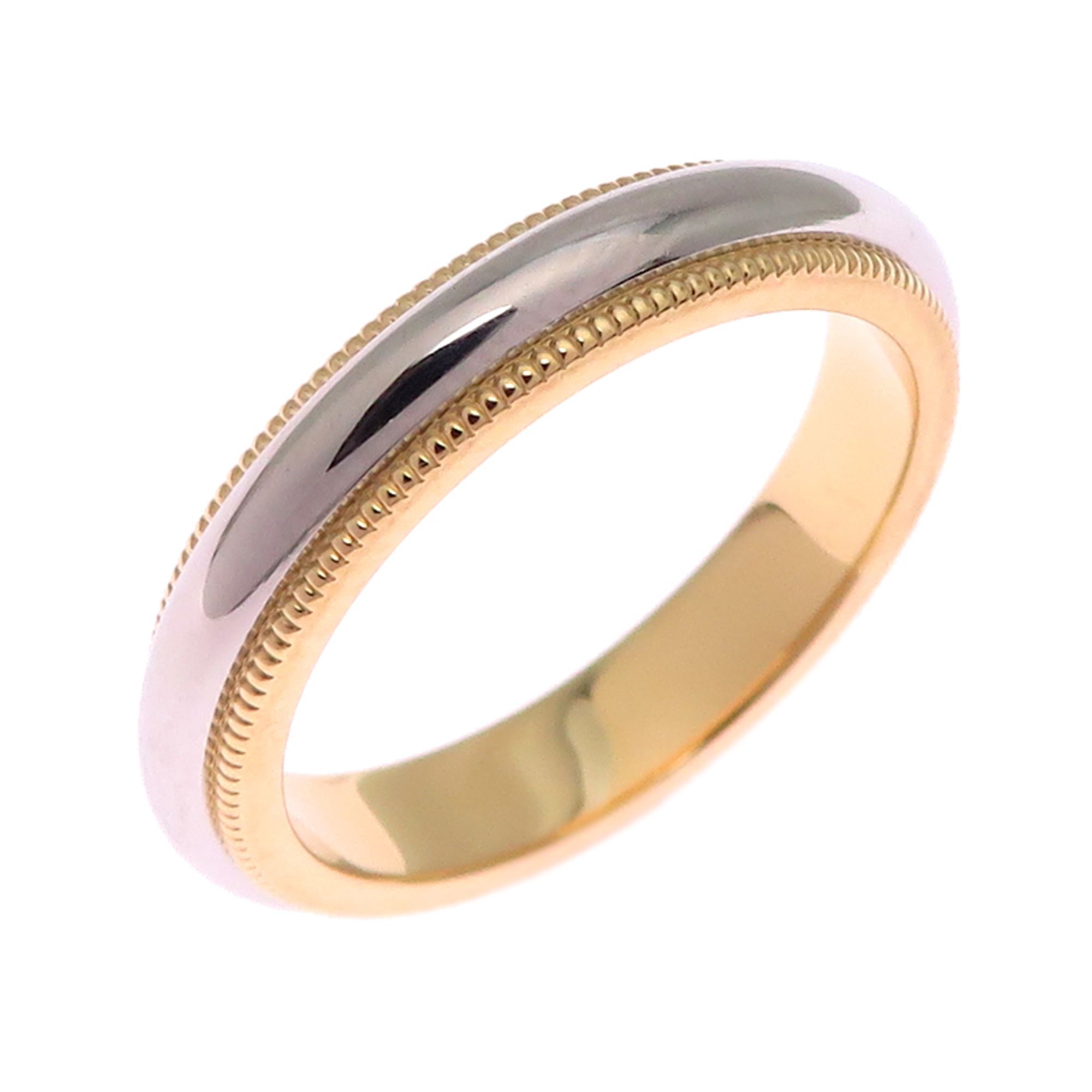 Tiffany Milgrain Band Women's Ring, 750 Yellow Gold, Size 8