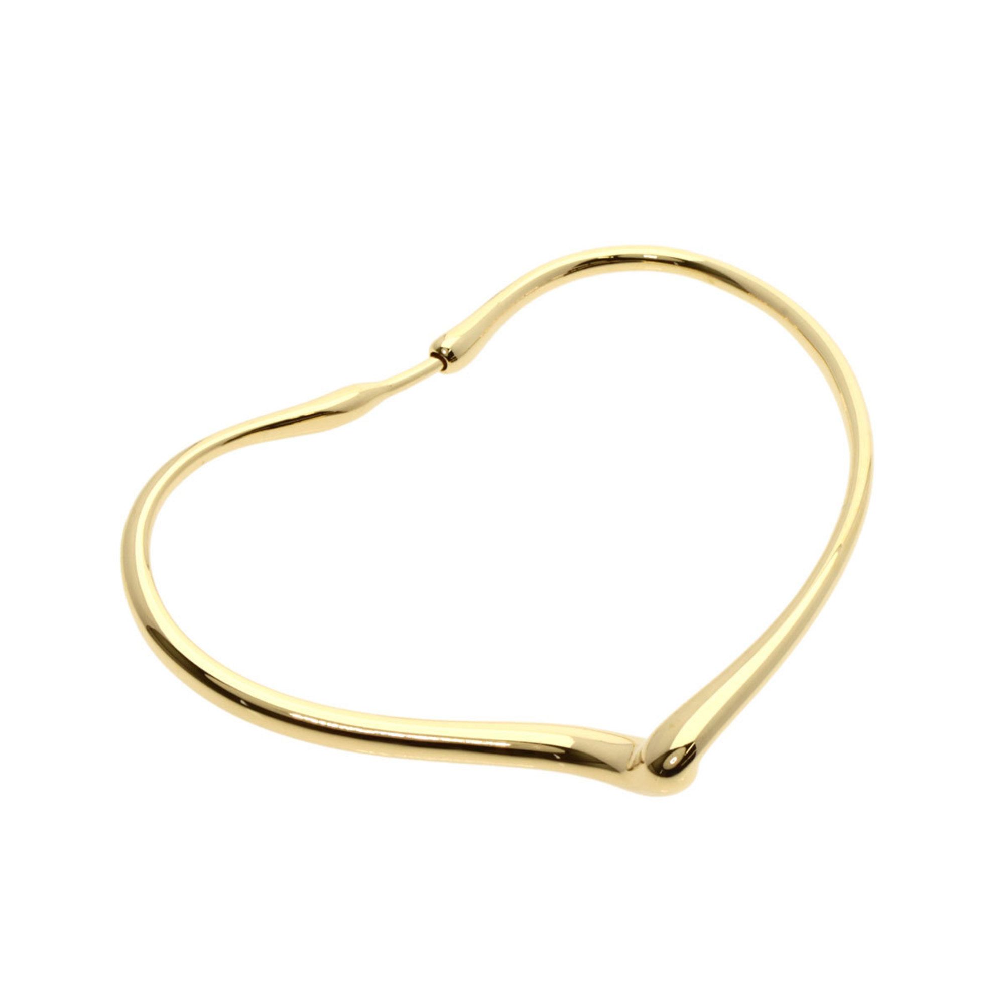 Tiffany & Co. Open Heart Hoop Large Single Earring in 18K Yellow Gold for Women. TIFFANY