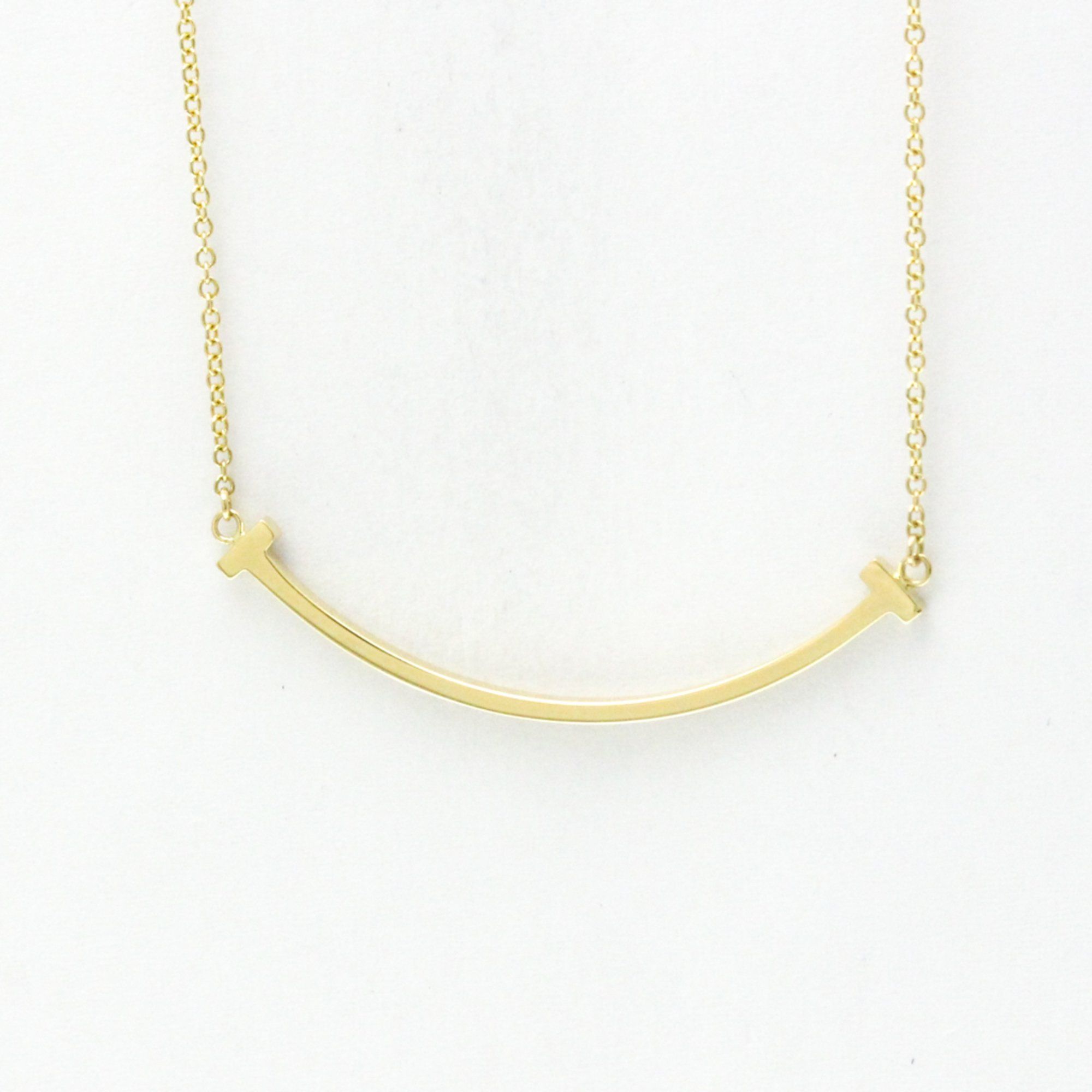 Tiffany Smile Necklace Yellow Gold (18K) No Stone Men,Women Fashion Pendant Necklace (Gold)