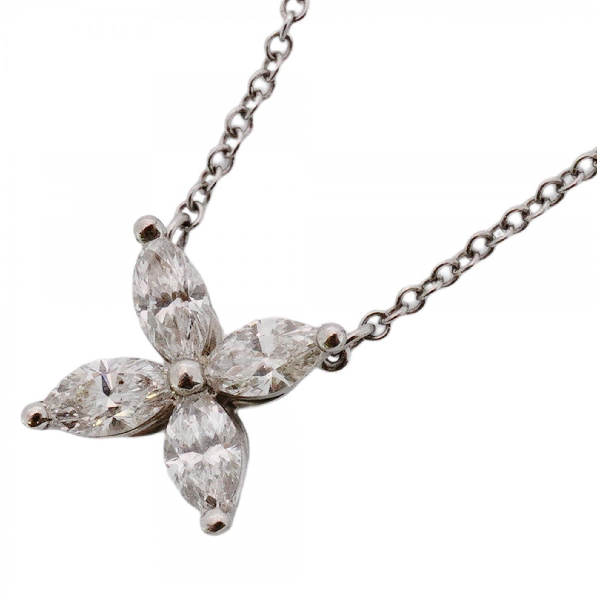 Tiffany Victoria Medium Necklace in Platinum with Diamonds for Women (Pt950)