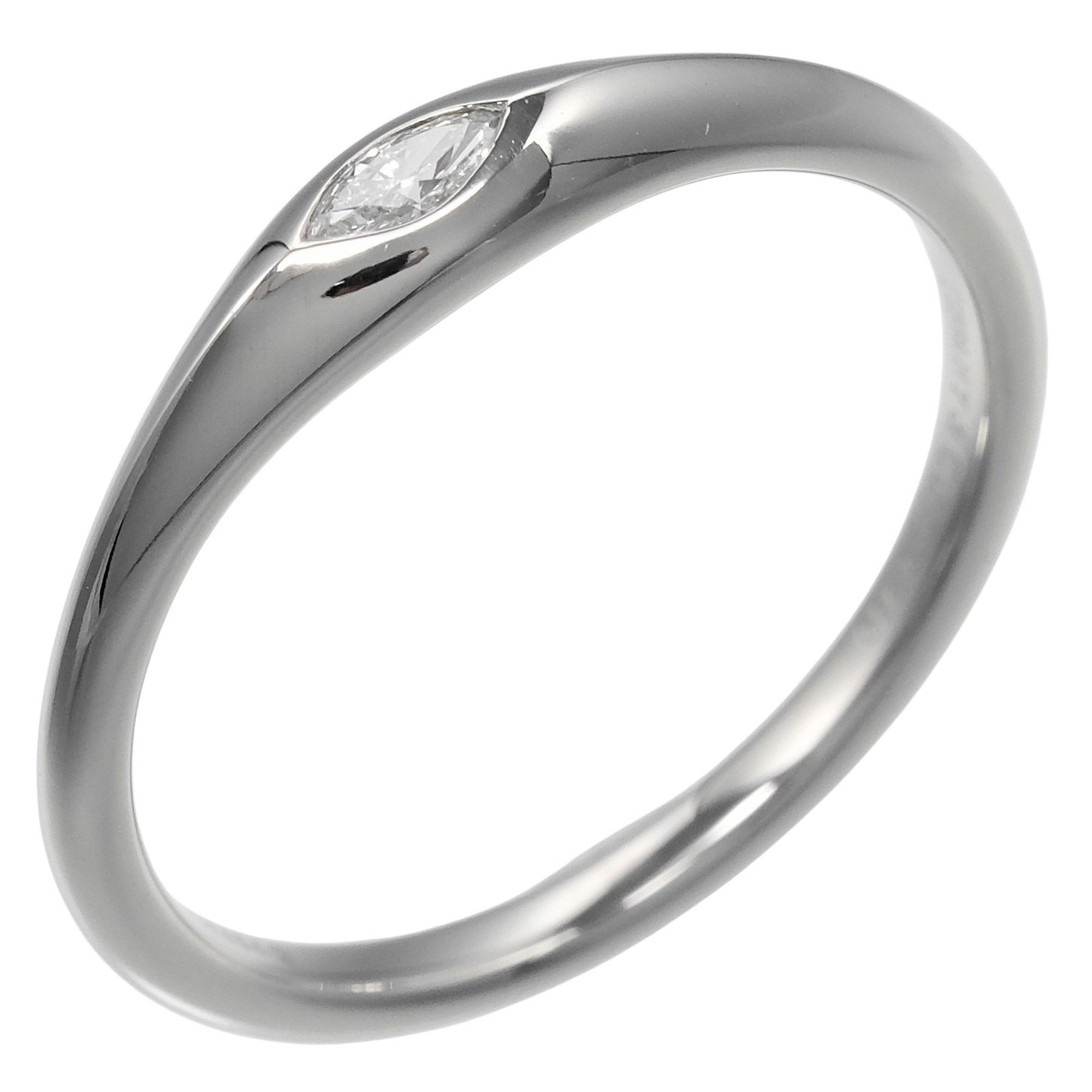 Tiffany & Co. Marquise Band Ring, size 16, Pt950 platinum with diamonds, approximately 4.18g.