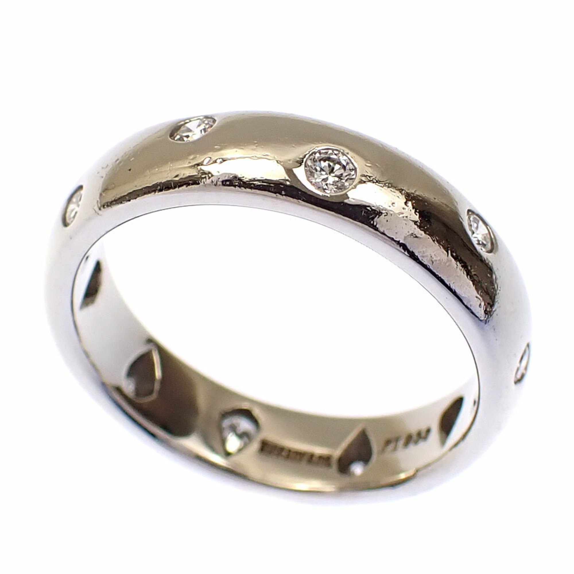 Tiffany Diamond Dots Ring for Women, Pt950, Size 7.5, 6.0g, Platinum