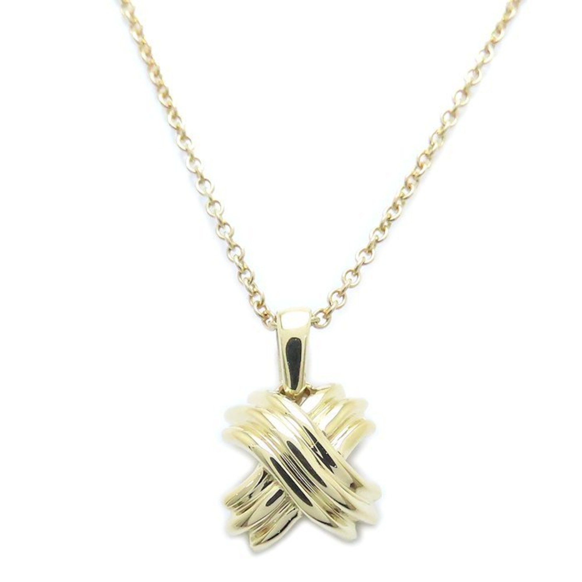 TIFFANY & Co. Tiffany Signature Necklace in 18K Yellow Gold for Women, 294458