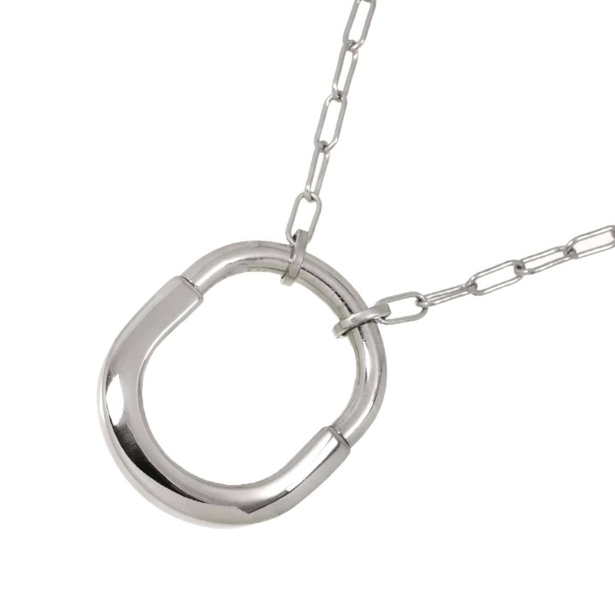 Tiffany & Co. Lock Medium Necklace, 45cm, 18K White Gold, 750