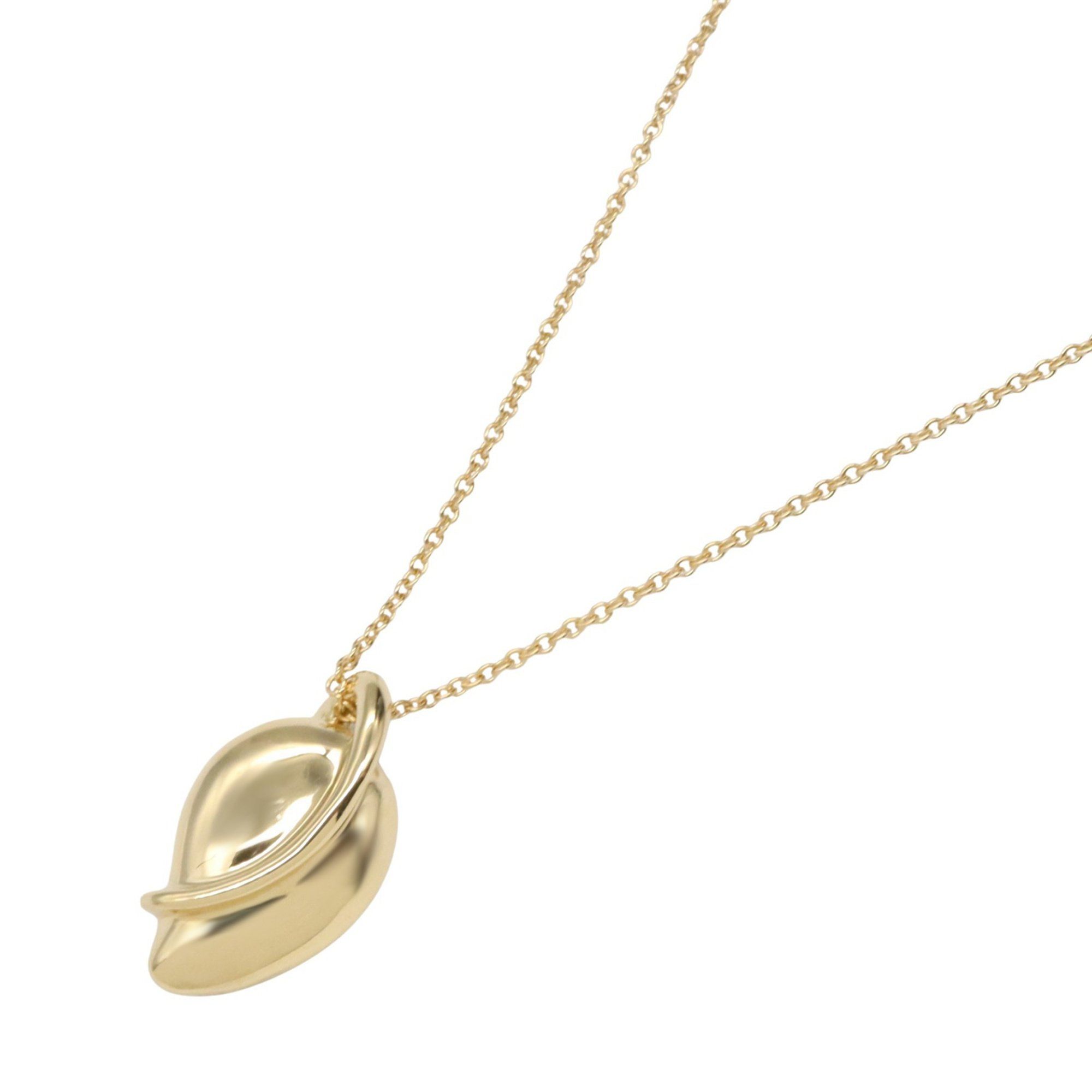 Tiffany & Co. Leaf Necklace, 18K Yellow Gold, Women's, Gold