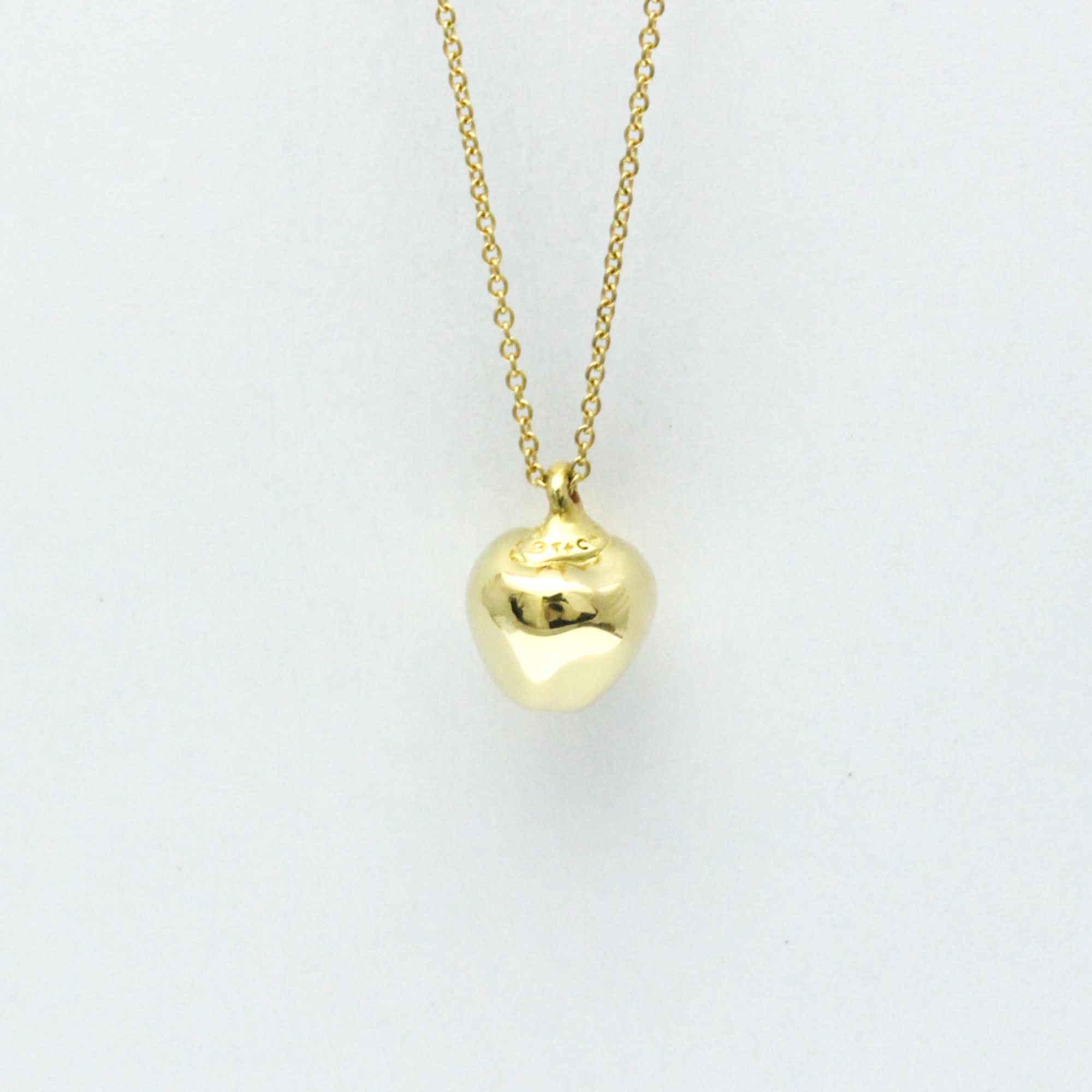 Tiffany Apple Necklace Yellow Gold (18K) No Stone Men,Women Fashion Pendant Necklace (Gold)