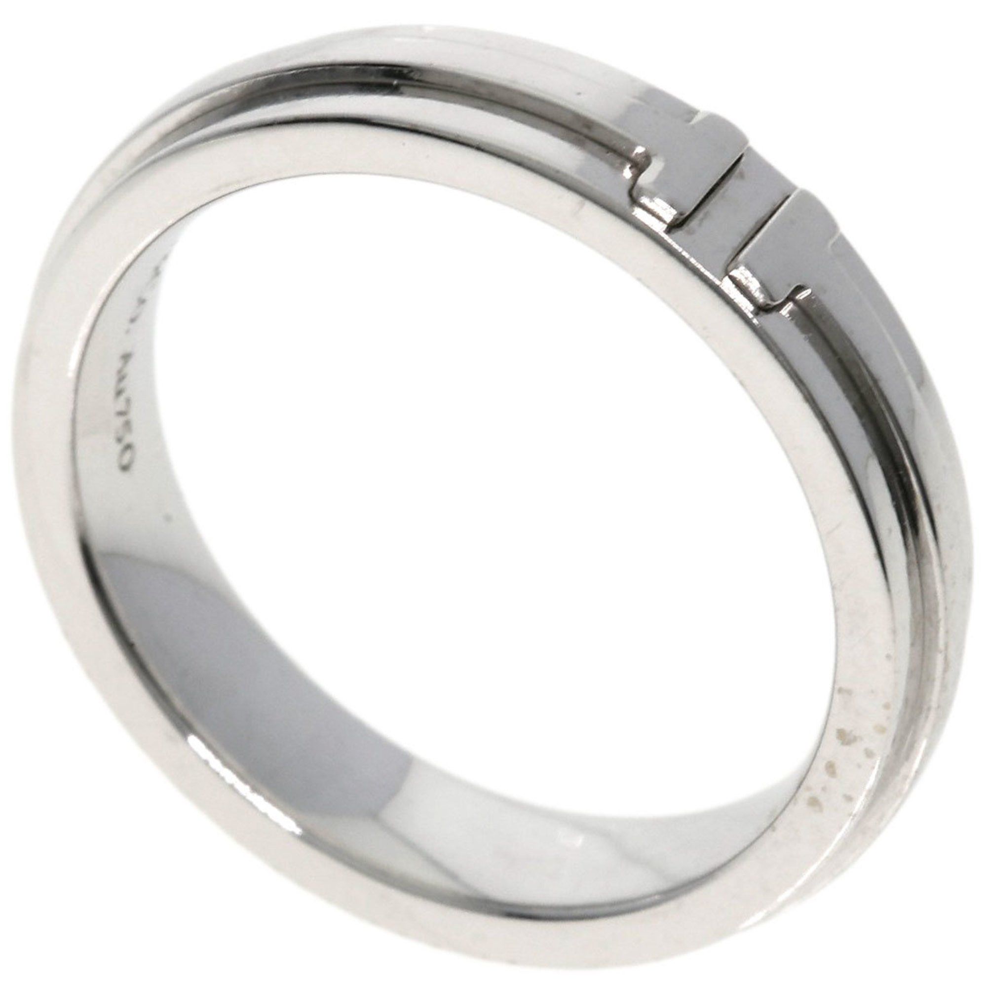 Tiffany & Co. T TOW Narrow Ring in 18K White Gold for Women.