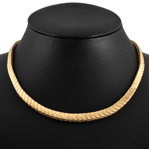 Tiffany & Co. Snake Chain Necklace 18KYG 48.9g Gold WEST GERMANY Unisex