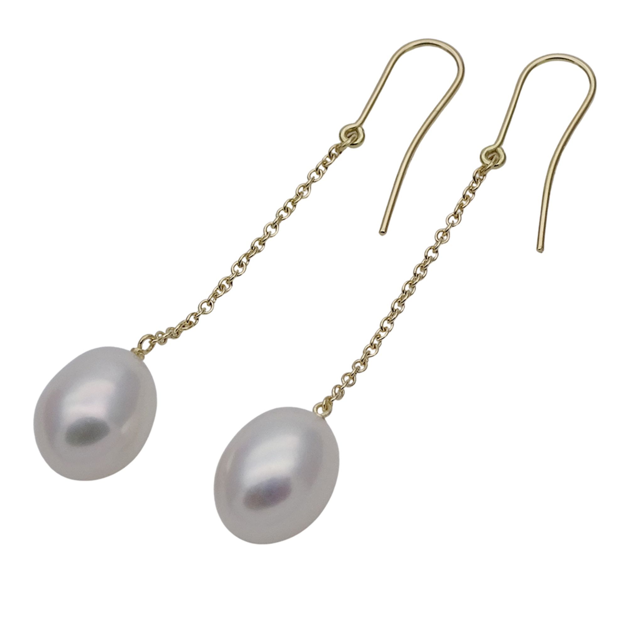 Tiffany & Co. Elsa Peretti Pearl by the Yard Earrings for Women, 750YG Yellow Gold, Polished, with C