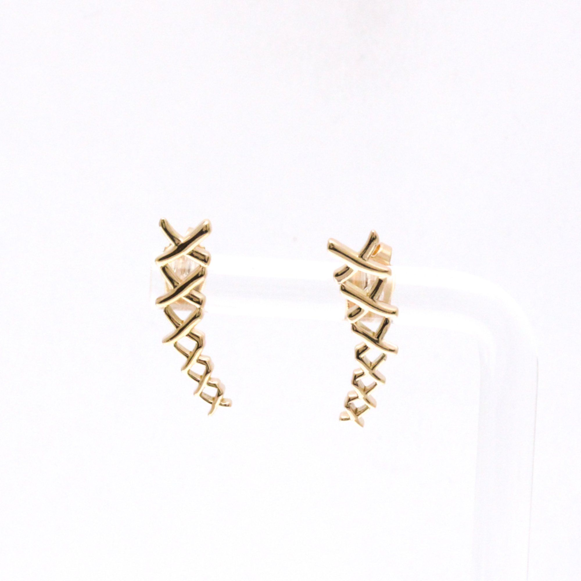 Tiffany Kiss No Stone Pink Gold (18K) Stud Earrings Pink Gold