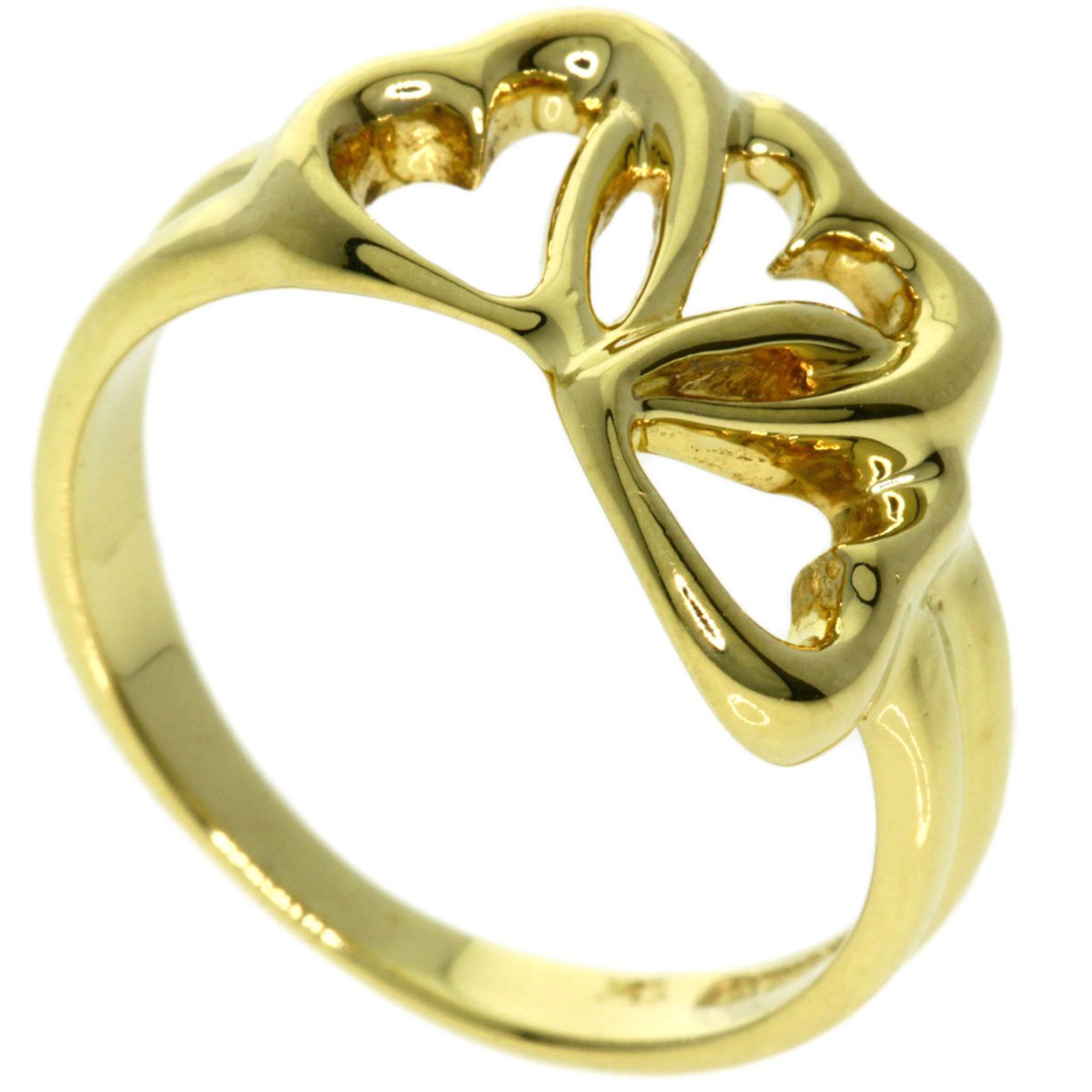 Tiffany & Co. Triple Heart Ring in 18K Yellow Gold for Women.