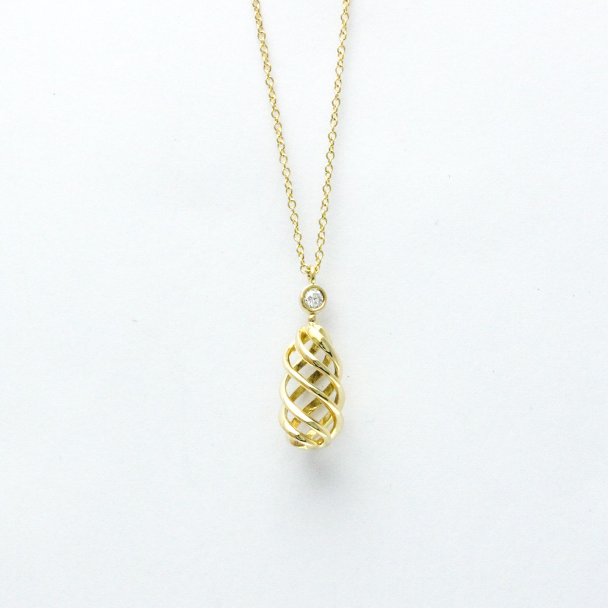 Tiffany Luce Mini Diamond Necklace Yellow Gold (18K) Diamond Men,Women Fashion Pendant Necklace (Gol