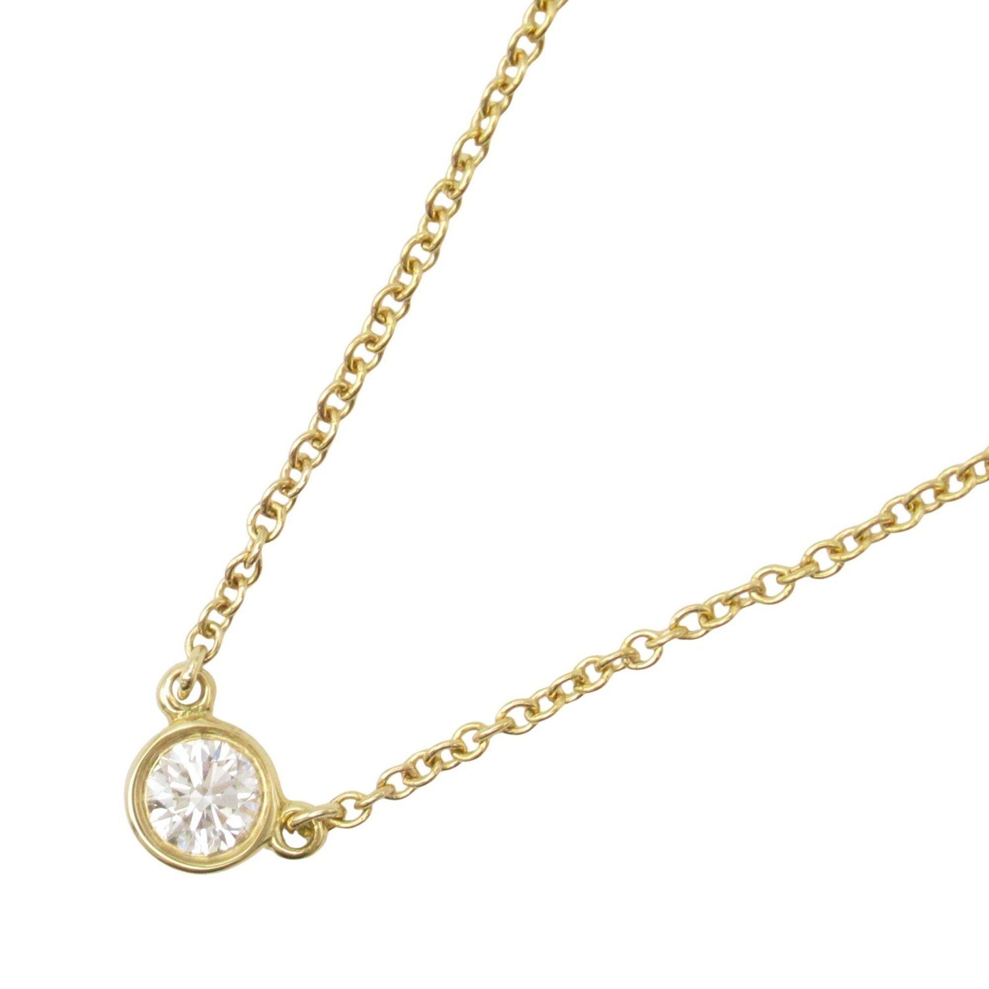 Tiffany & Co. By the Yard Necklace, 18K Yellow Gold with Diamonds, Clear, for Women
