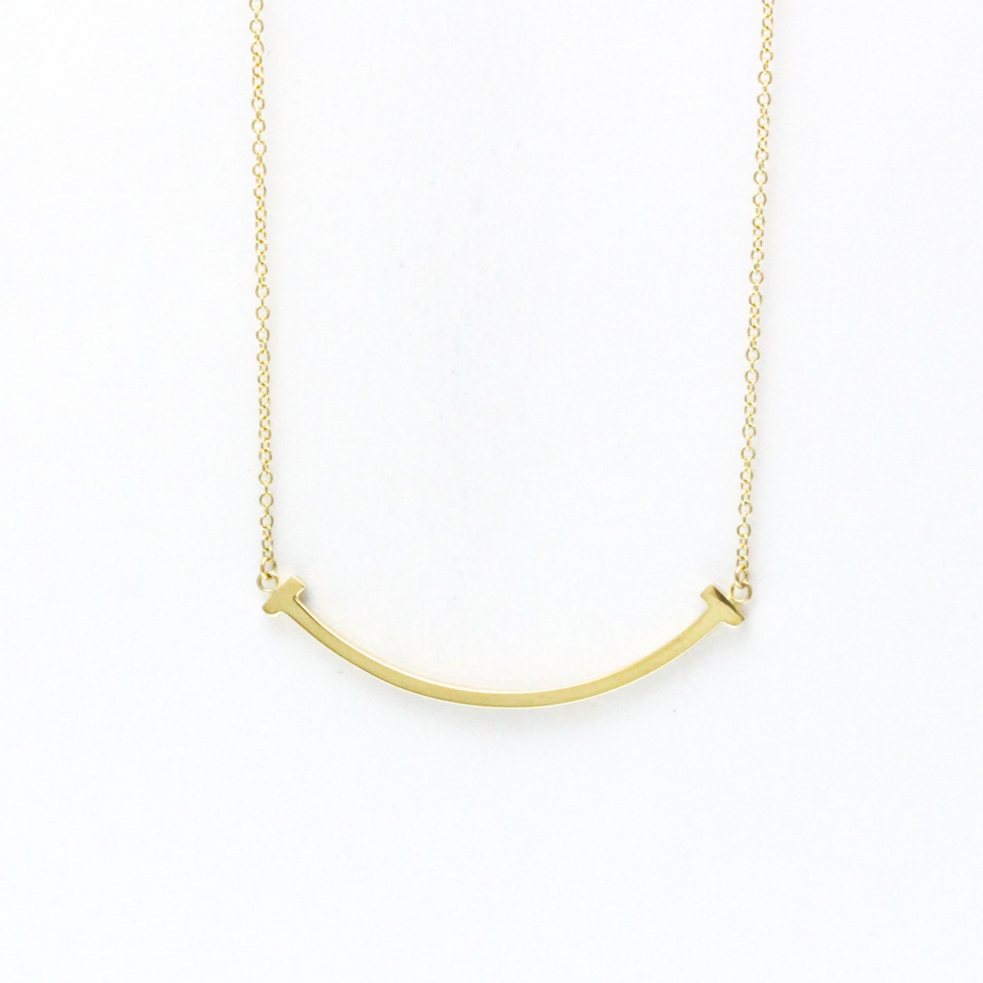Tiffany Tiffany T Smile Pendant, Small Yellow Gold (18K) No Stone Men,Women Fashion Pendant Necklace