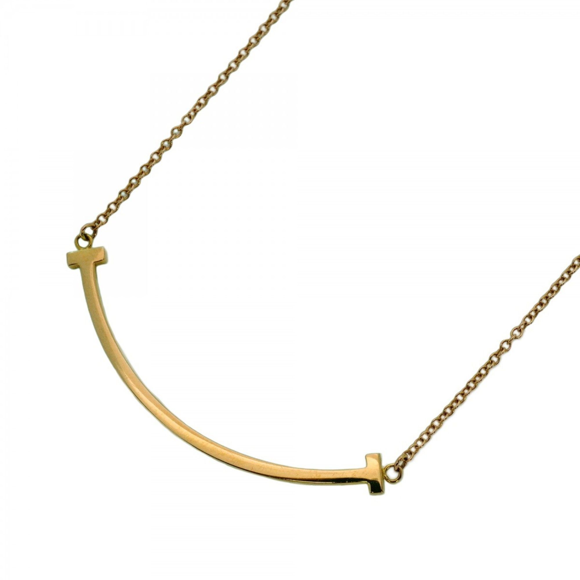 Tiffany T Smile Small Necklace in 18K Pink Gold for Women