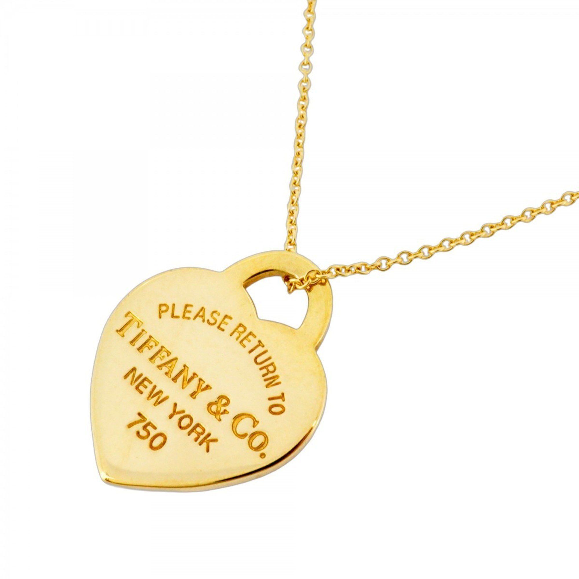 Tiffany Return to Heart Necklace in 18KYG Yellow Gold for Women