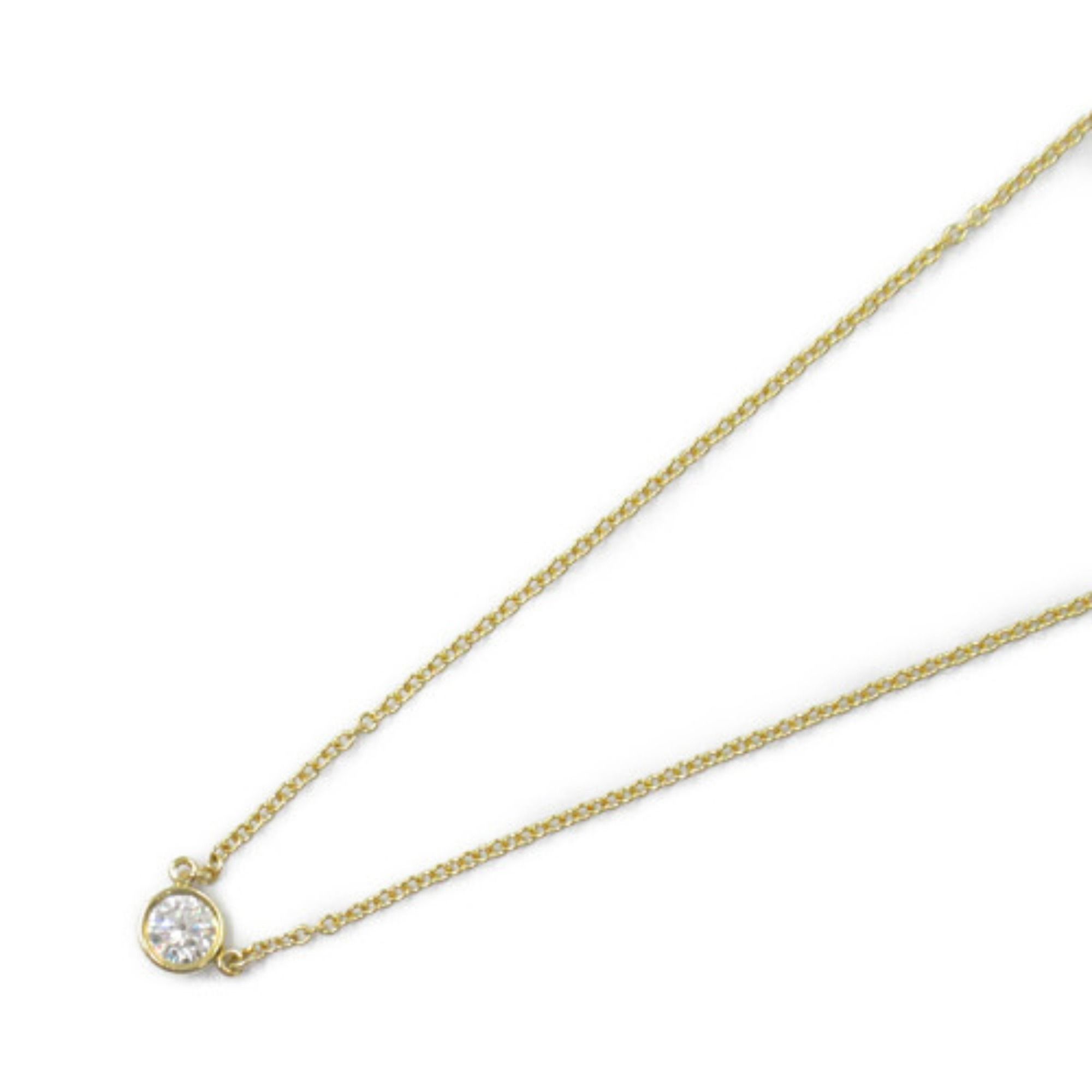 Tiffany & Co. By the Yard Necklace, 18K Yellow Gold, Diamond, Clear, Women's