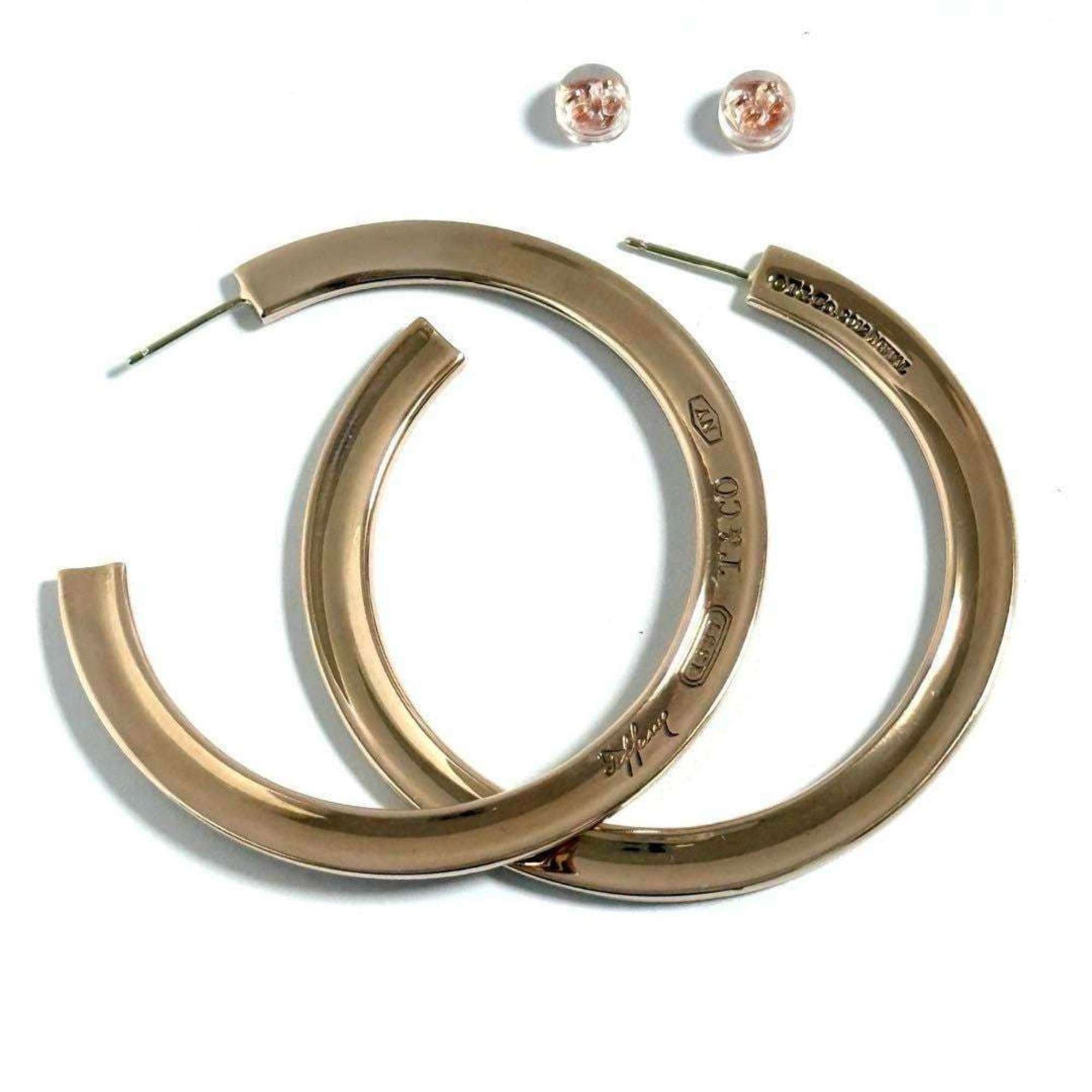 Tiffany Women's Hoop Earrings in Rubedo Metal 1837
