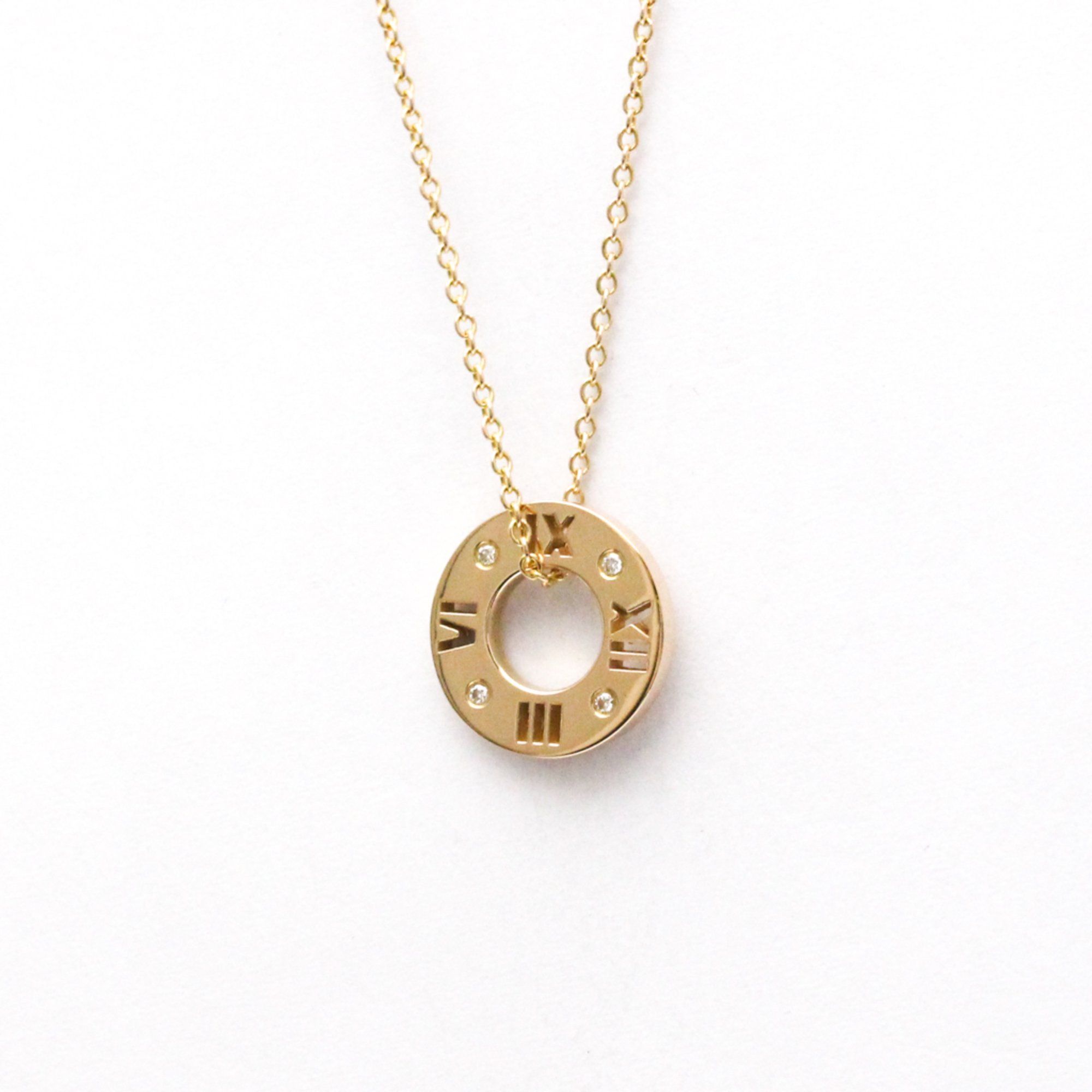 Tiffany Atlas Pierced Diamond Necklace Pink Gold (18K) Diamond Men,Women Fashion Pendant Necklace (P