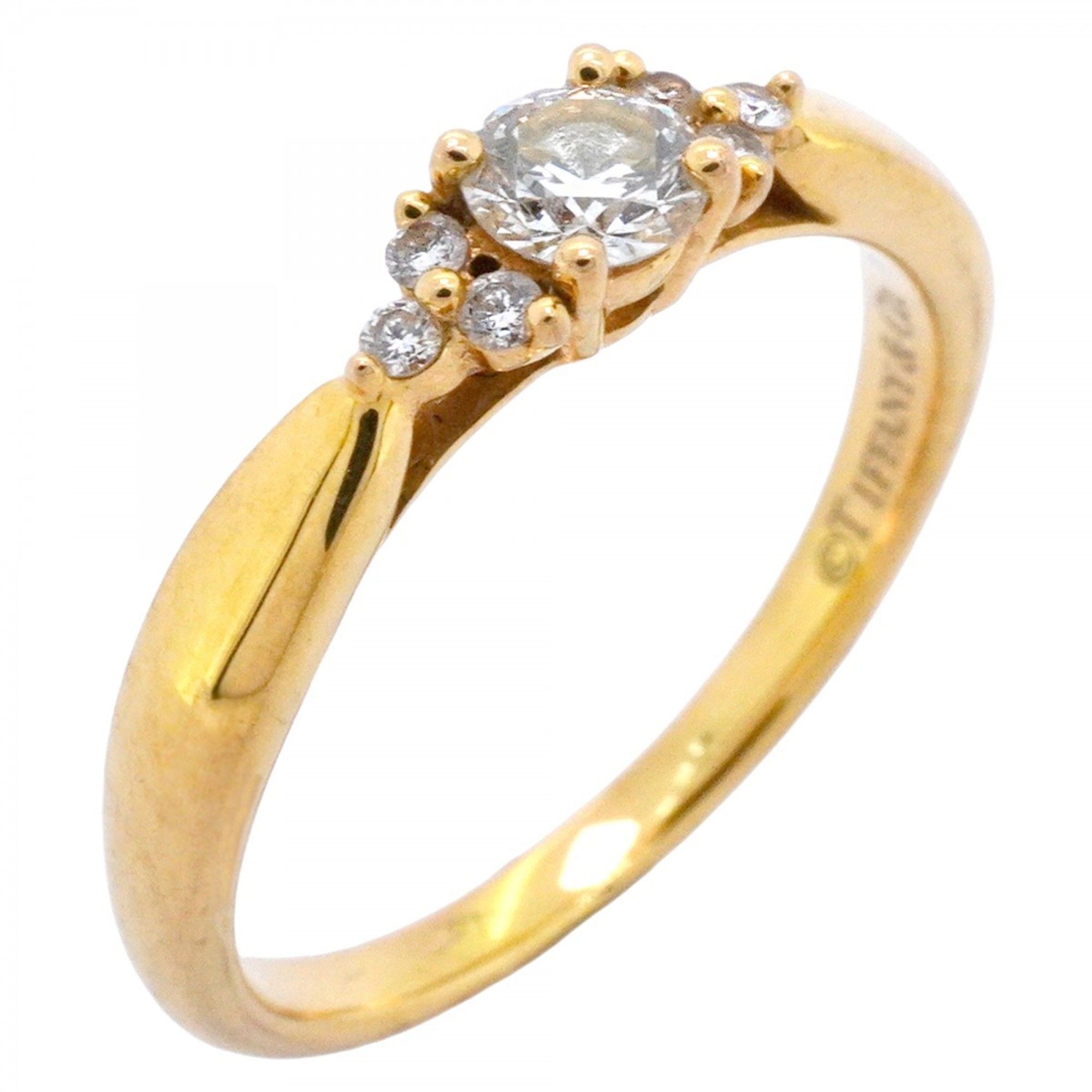 Tiffany Harmony Cluster Ring, 7PD, 18KYG Yellow Gold with Diamonds, Size 7.5, Women's