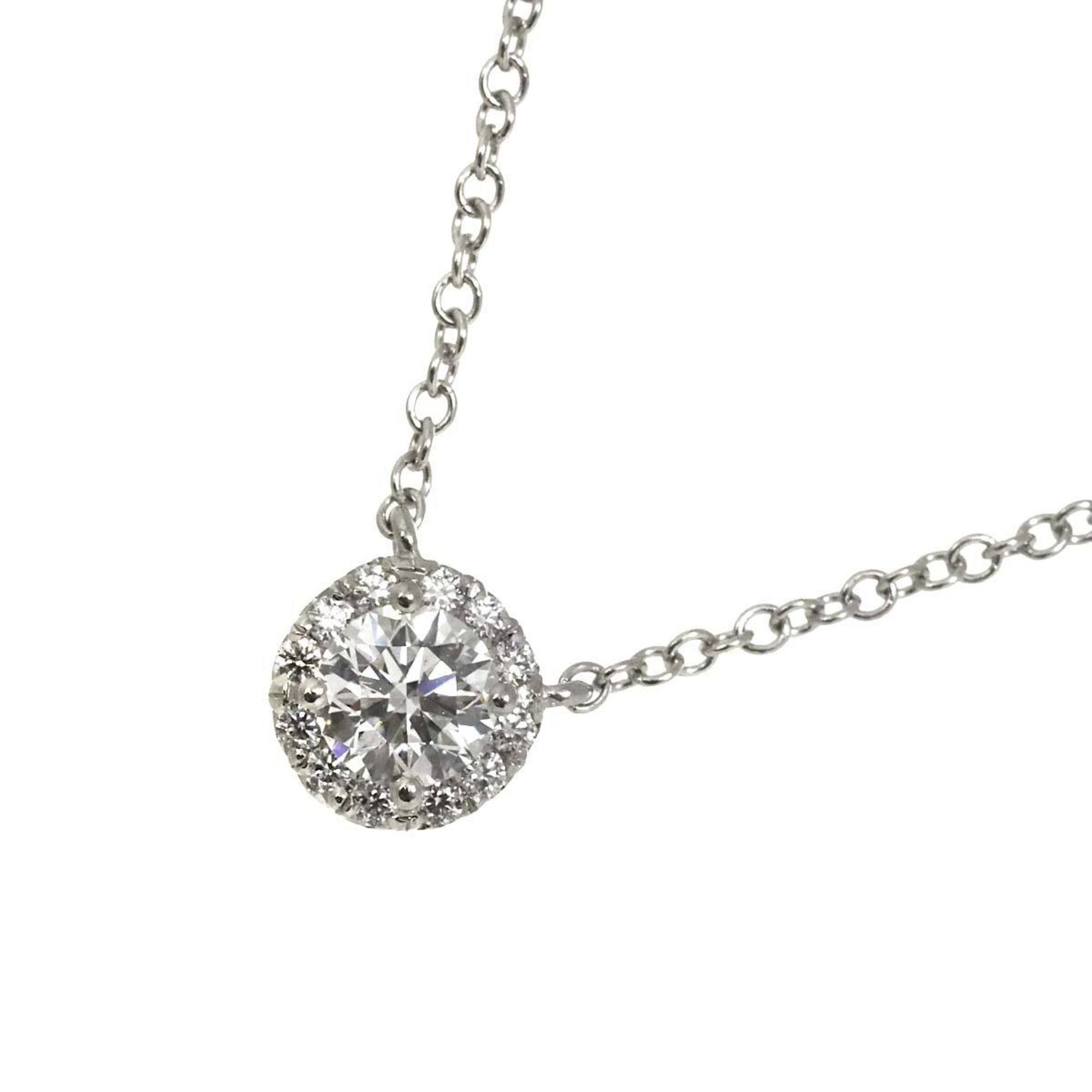 Tiffany & Co. Soleste Diamond Necklace, 0.22ct E/VS1/3EX, 40cm, Platinum