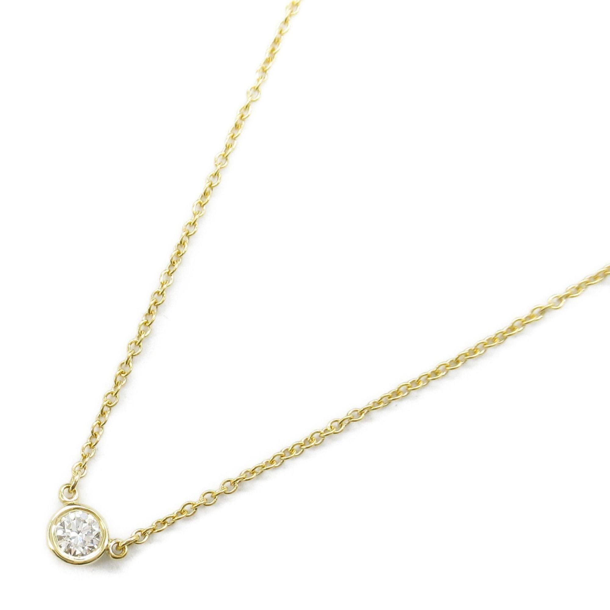 Tiffany & Co. By the Yard Necklace, 18K Yellow Gold, Diamond, Women's, Clear