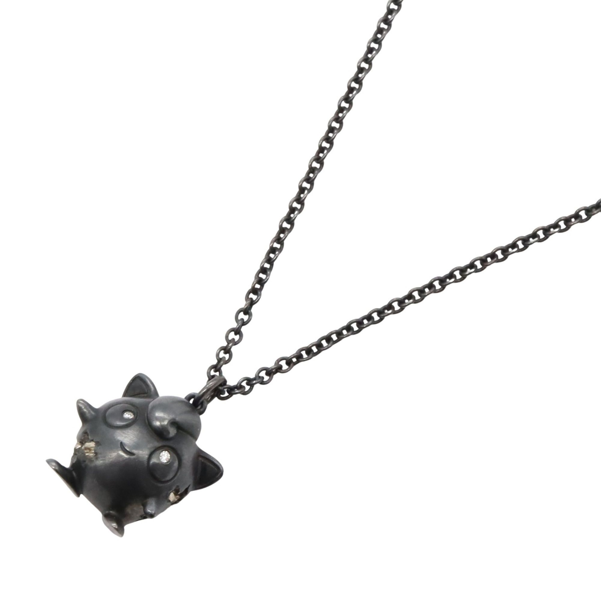 Tiffany & Co. Pokemon Jigglypuff Diamond Necklace, 925 Sterling Silver, Clear, for Men and Women