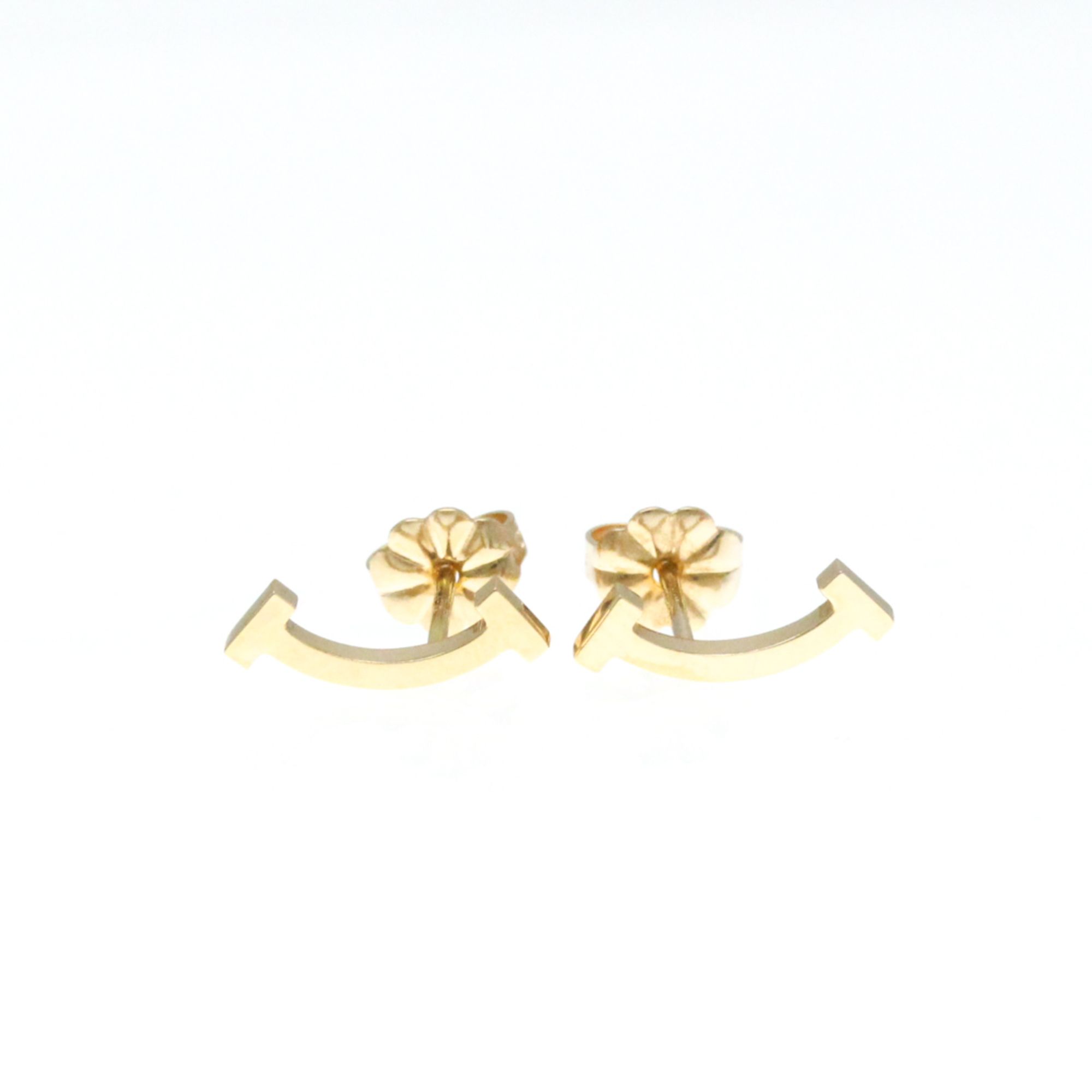 Tiffany Smile No Stone Pink Gold (18K) Stud Earrings Pink Gold
