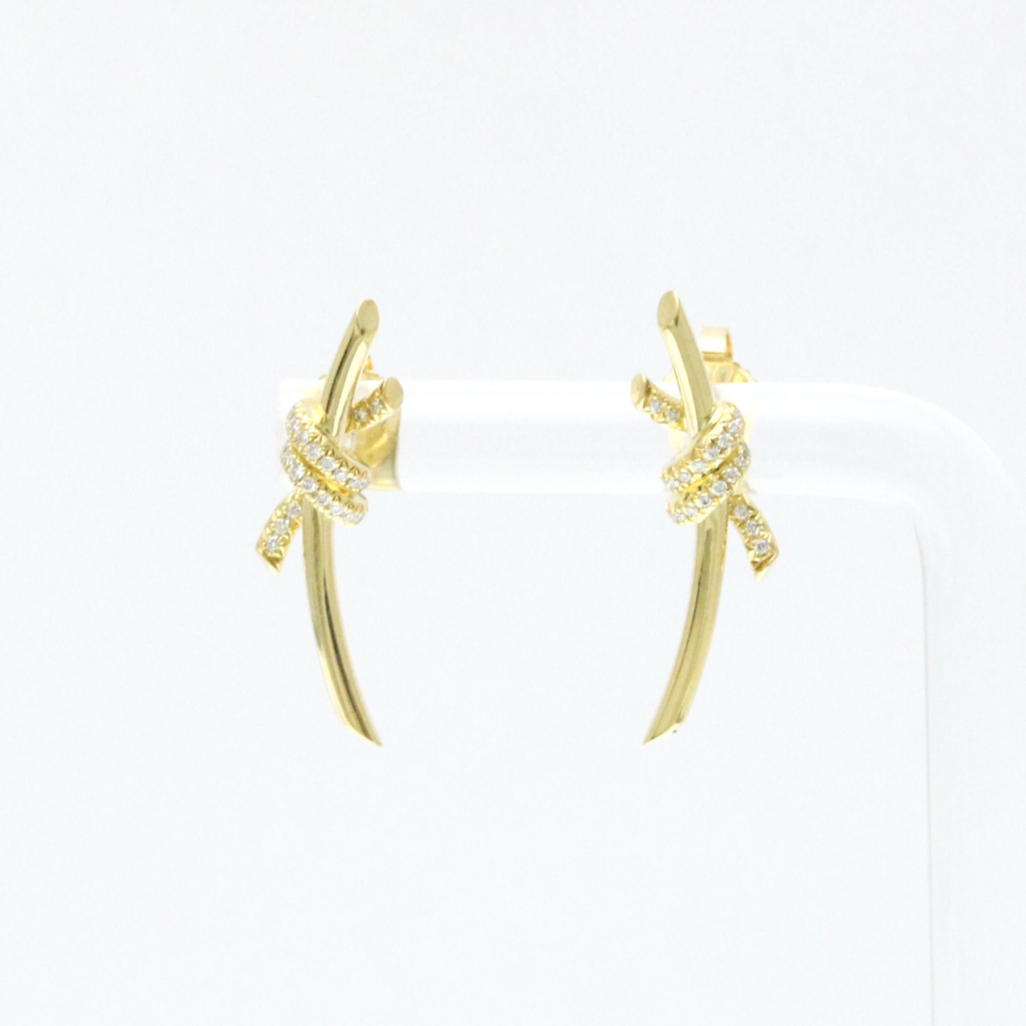 Tiffany Knot Diamond Earrings Diamond Yellow Gold (18K) Stud Earrings Gold