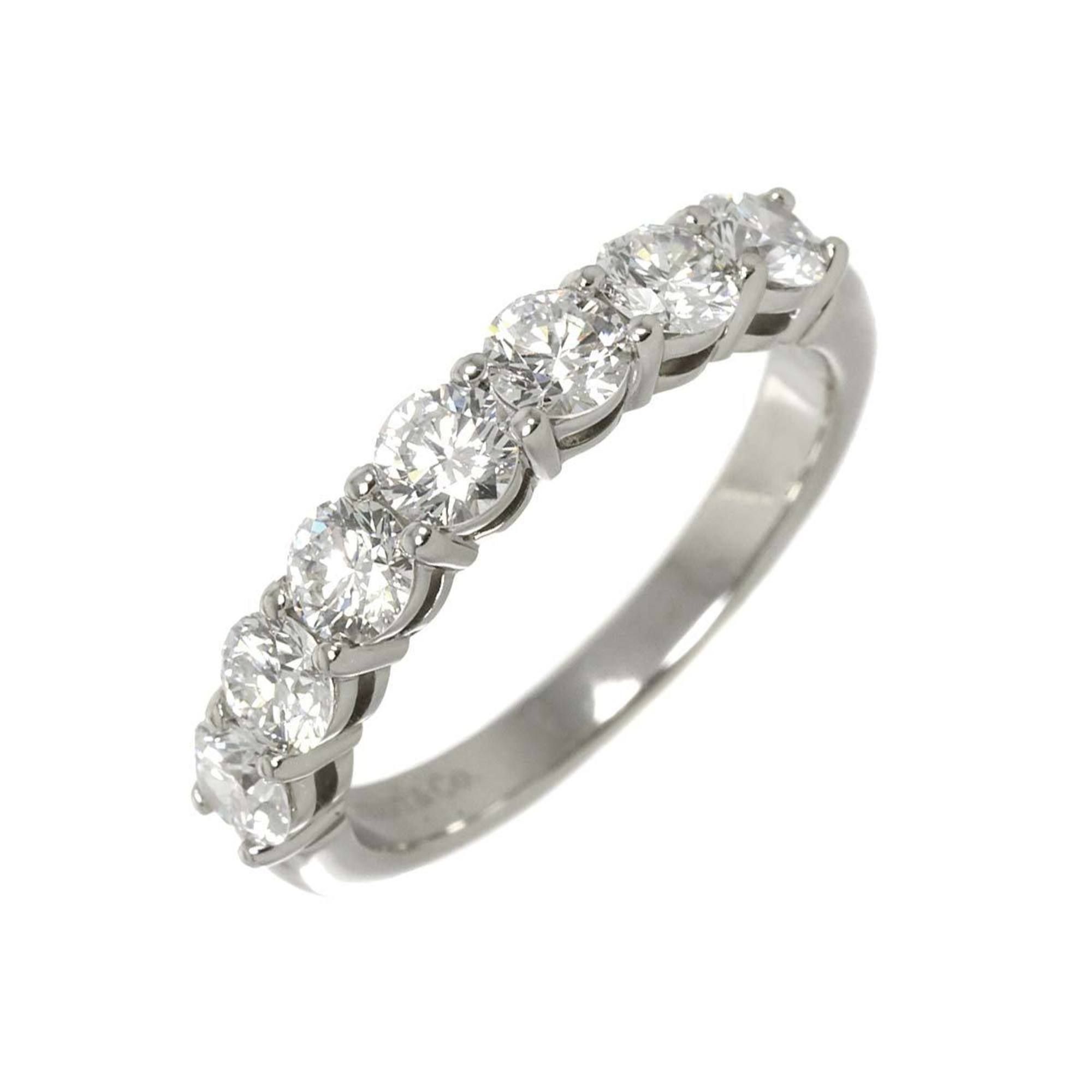 Tiffany & Co. Forever Ring, 3.5mm Wide, Platinum, Embrace Half Diamond Ring