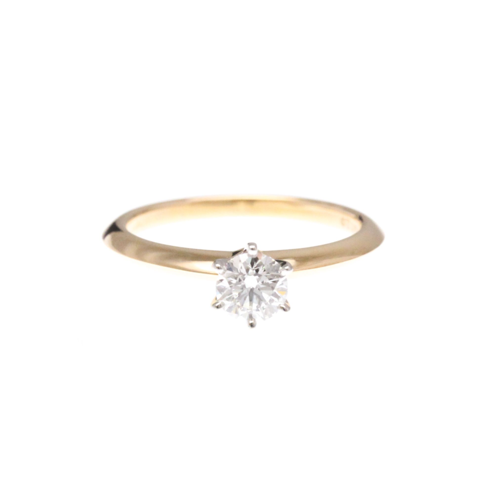 Tiffany Solitaire Diamond Ring Pink Gold (18K),Platinum Engagement & Wedding Diamond Band Ring Carat