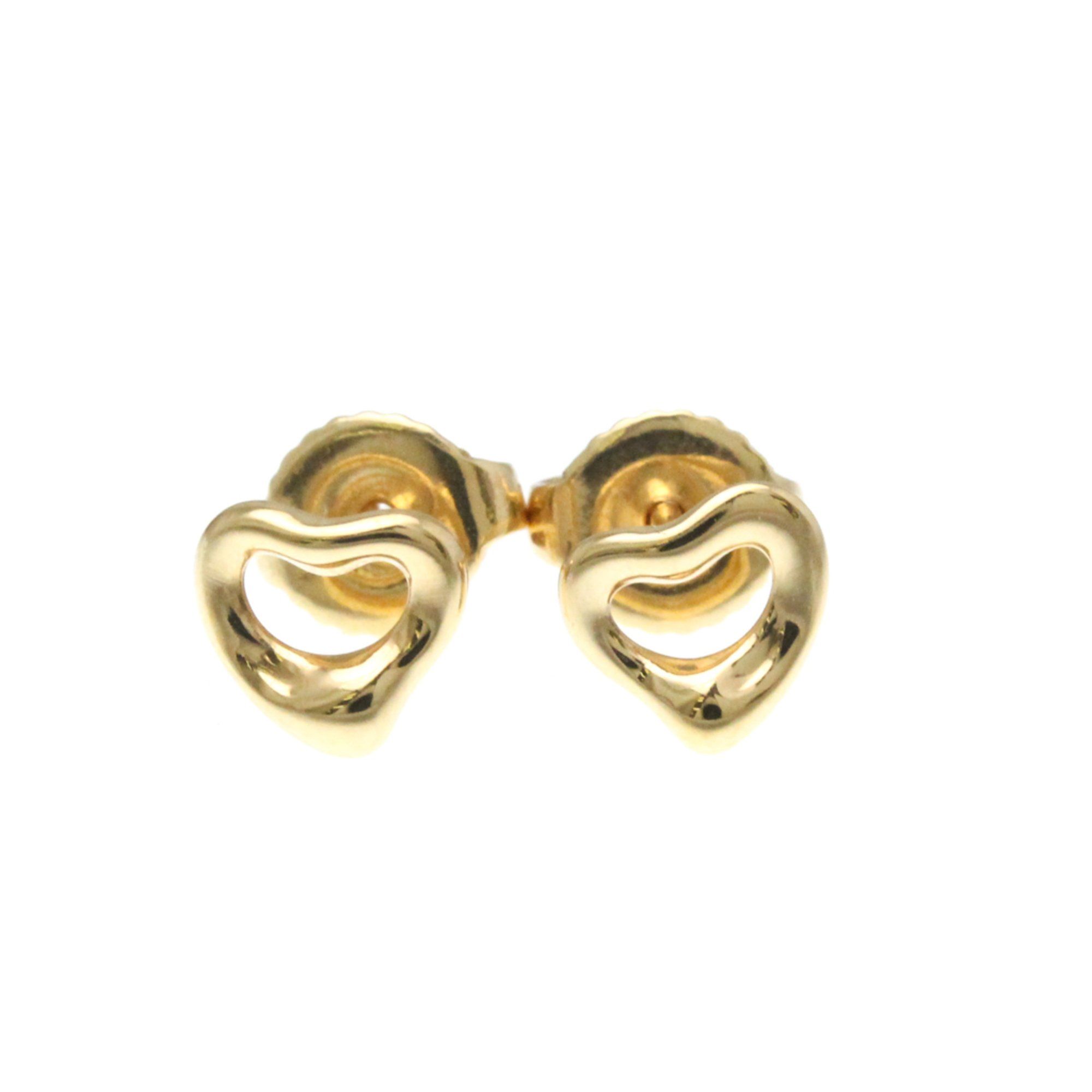 Tiffany Open Heart Earrings Extra Mini No Stone Pink Gold (18K) Stud Earrings Pink Gold