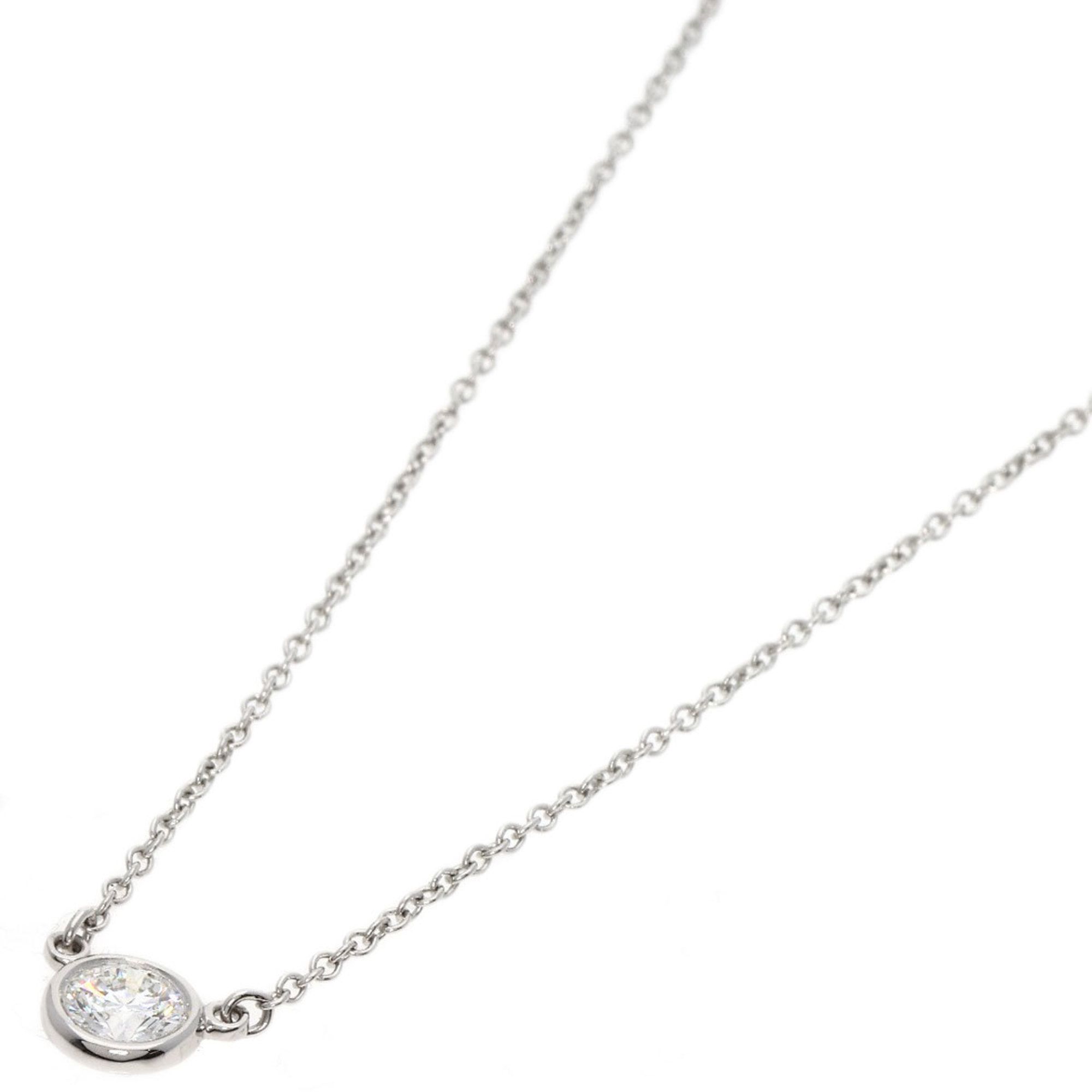 Tiffany & Co. By the Yard Diamond Necklace Platinum PT950 Women's