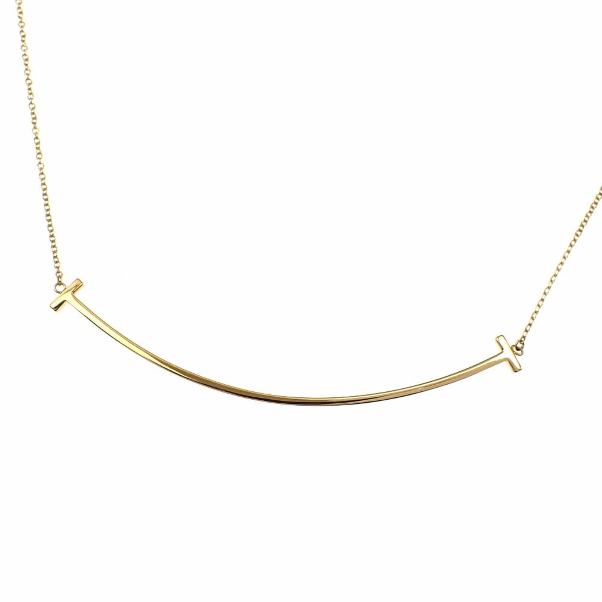 Tiffany Smile Pendant Necklace for Women, 18K Yellow Gold, 3.6g, 750, 60011652