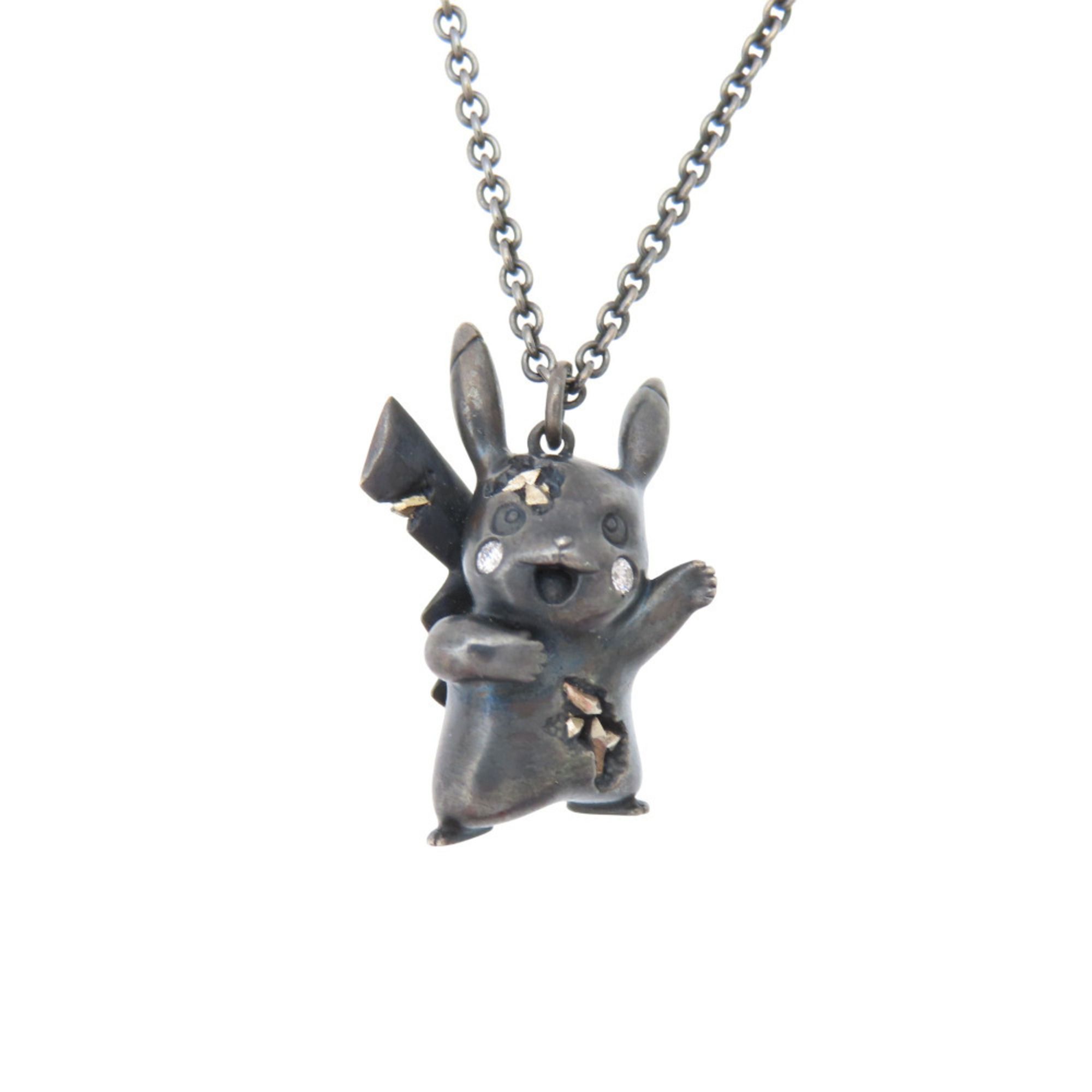 Tiffany & Co. Daniel Arsham Pokémon Collaboration Pikachu Oxidized Necklace in Sterling Silver with