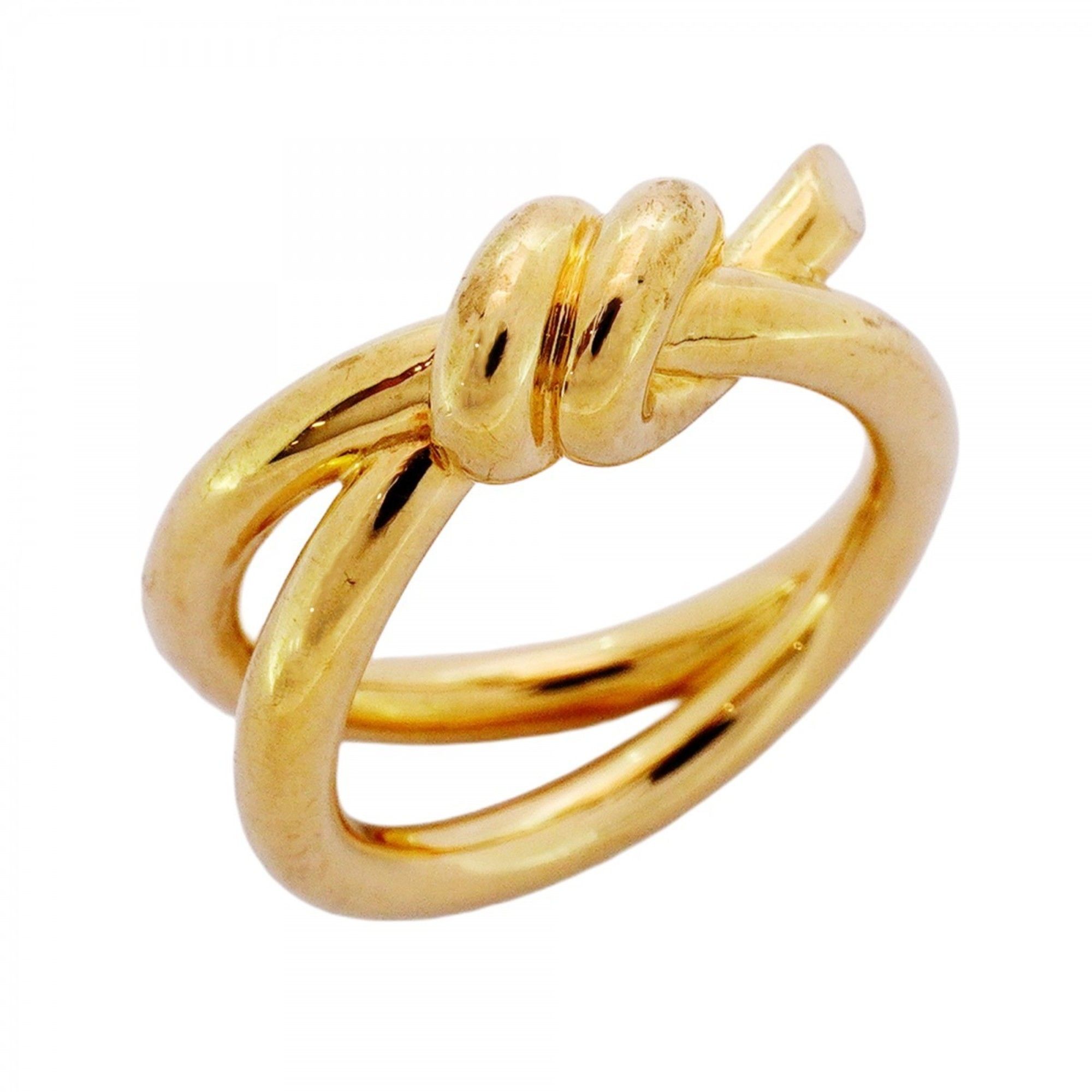Tiffany Knot Double Row Ring in 18K Yellow Gold, Size 9, Women's