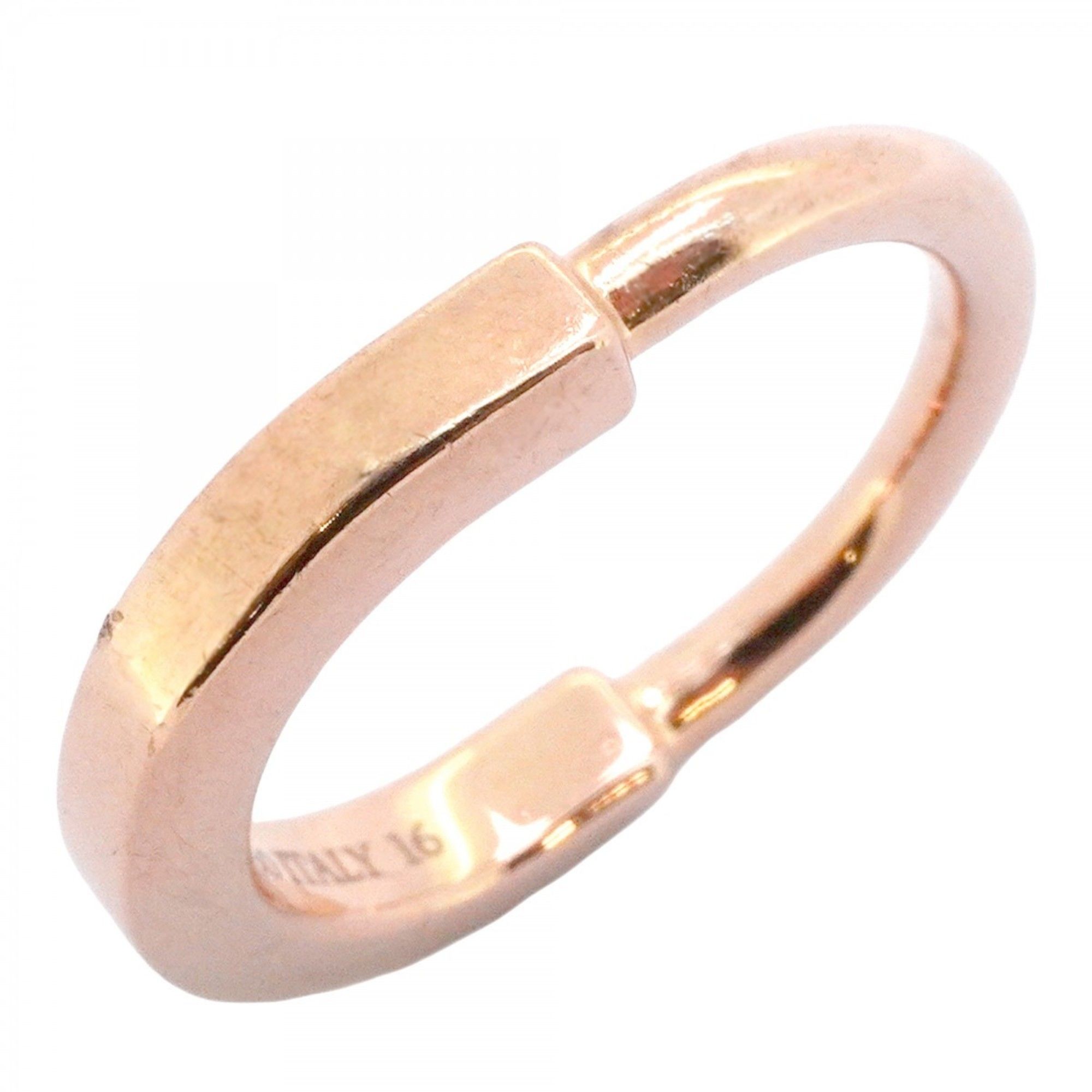 Tiffany Ring Rock K18PG Pink Gold Women's Size 4