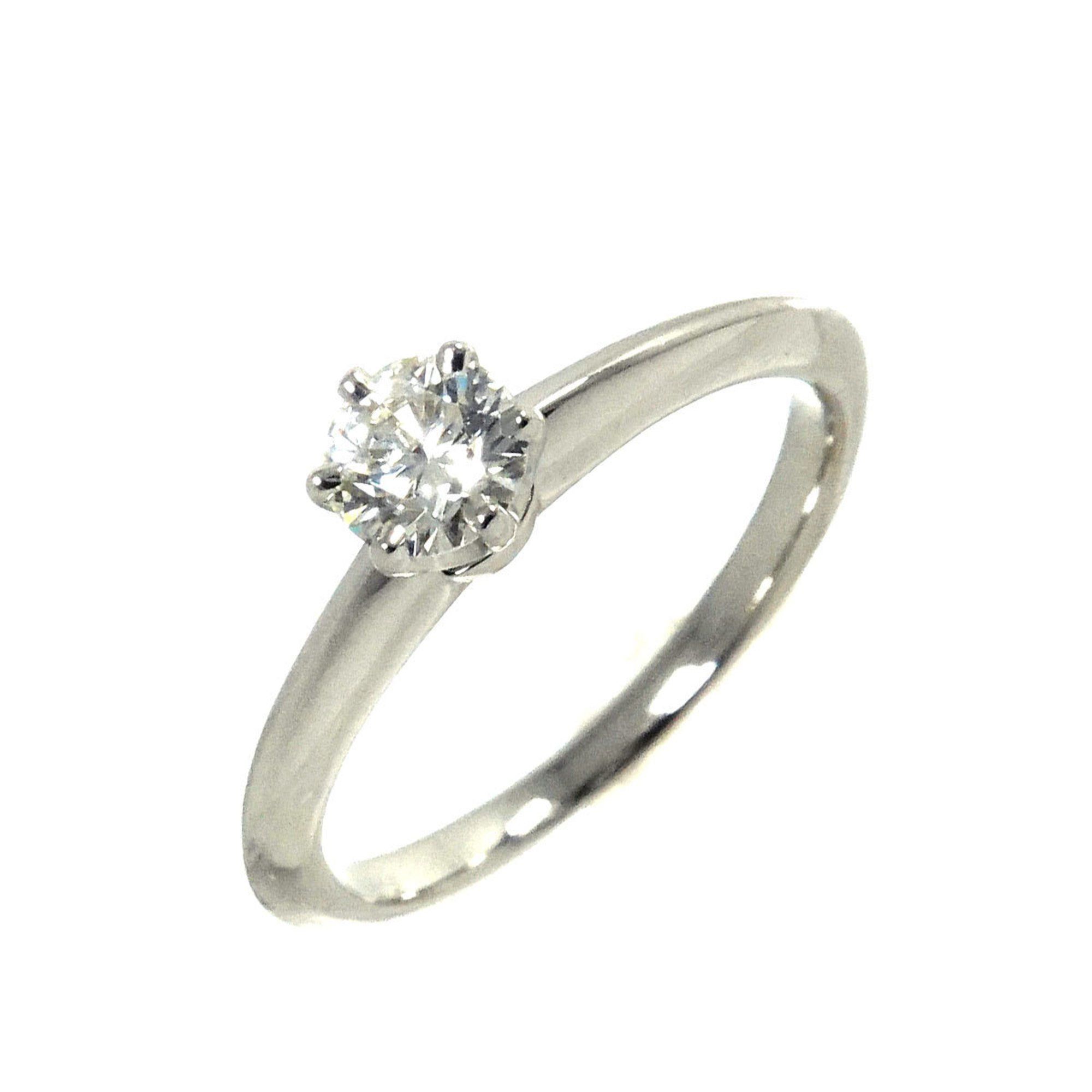 Tiffany & Co. Platinum Diamond Ring, Size 8, 0.32ct H/VVS1, Solitaire