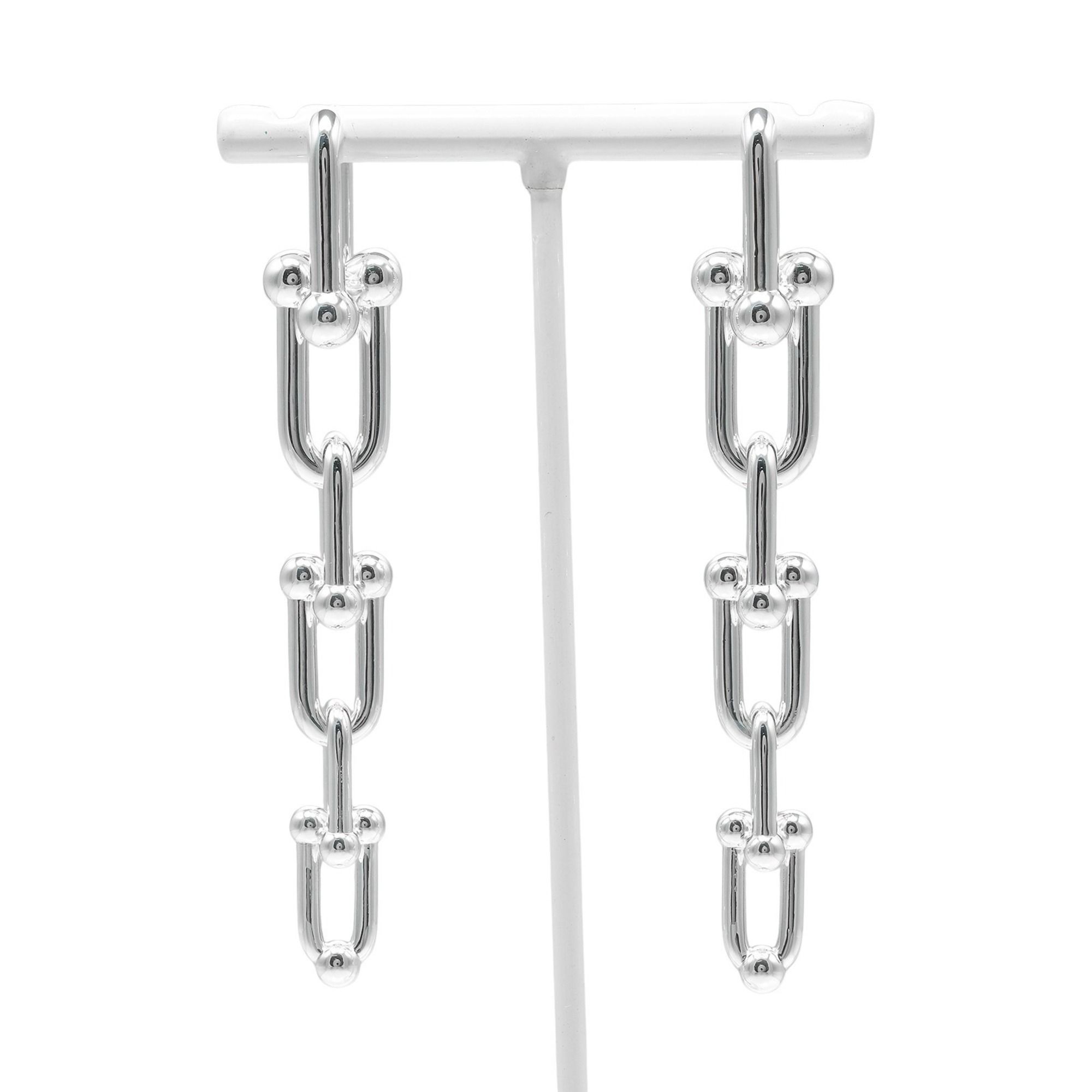 Tiffany & Co. Graduated Link Earrings, 925 Sterling Silver, Approximately 22.5g, G151525013