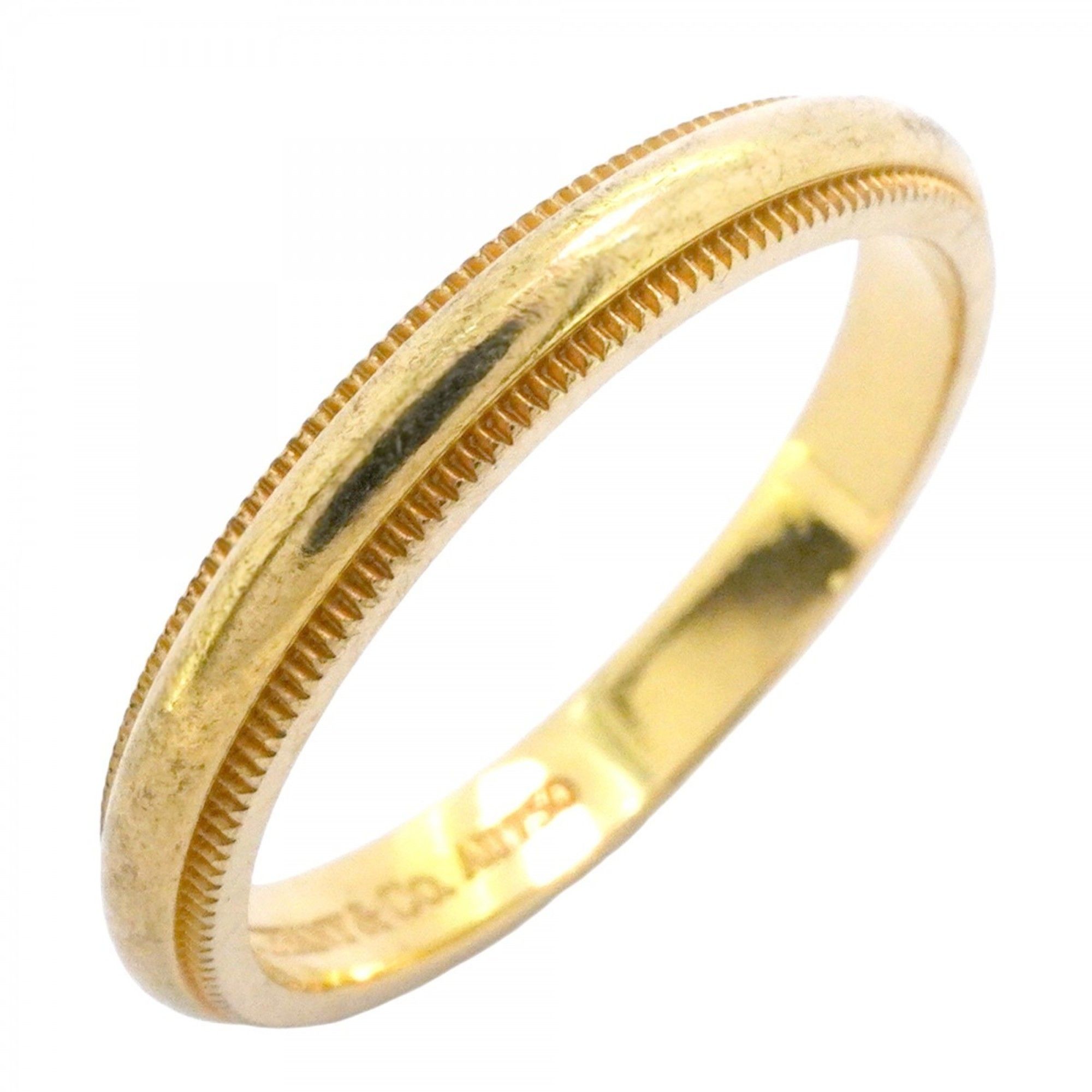 Tiffany & Co. Milgrain Ring, 18K Yellow Gold, Size 15, Men's