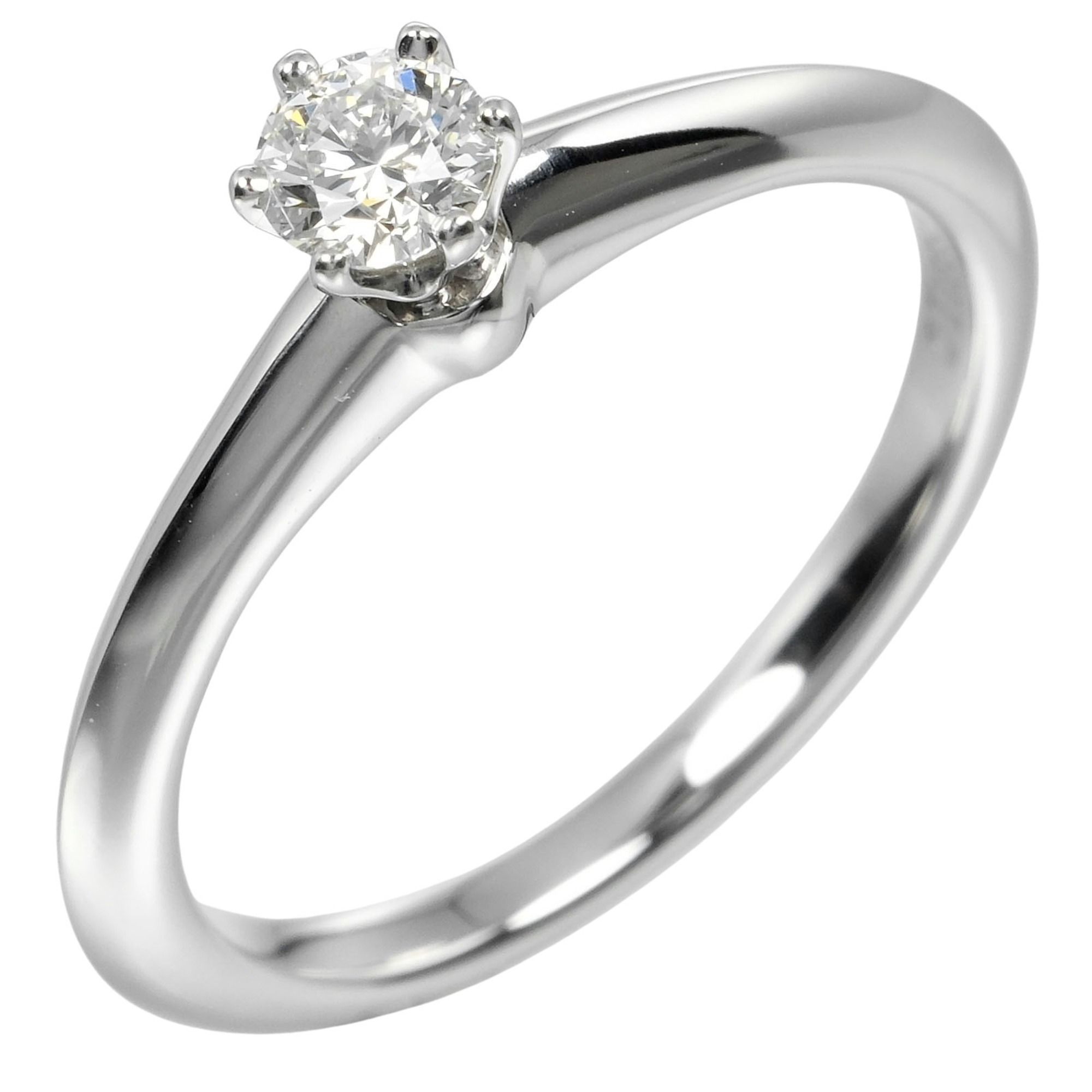Tiffany & Co. Solitaire Ring Size 11 0.23ct Pt950 Platinum Diamond Approx. 4.32g
