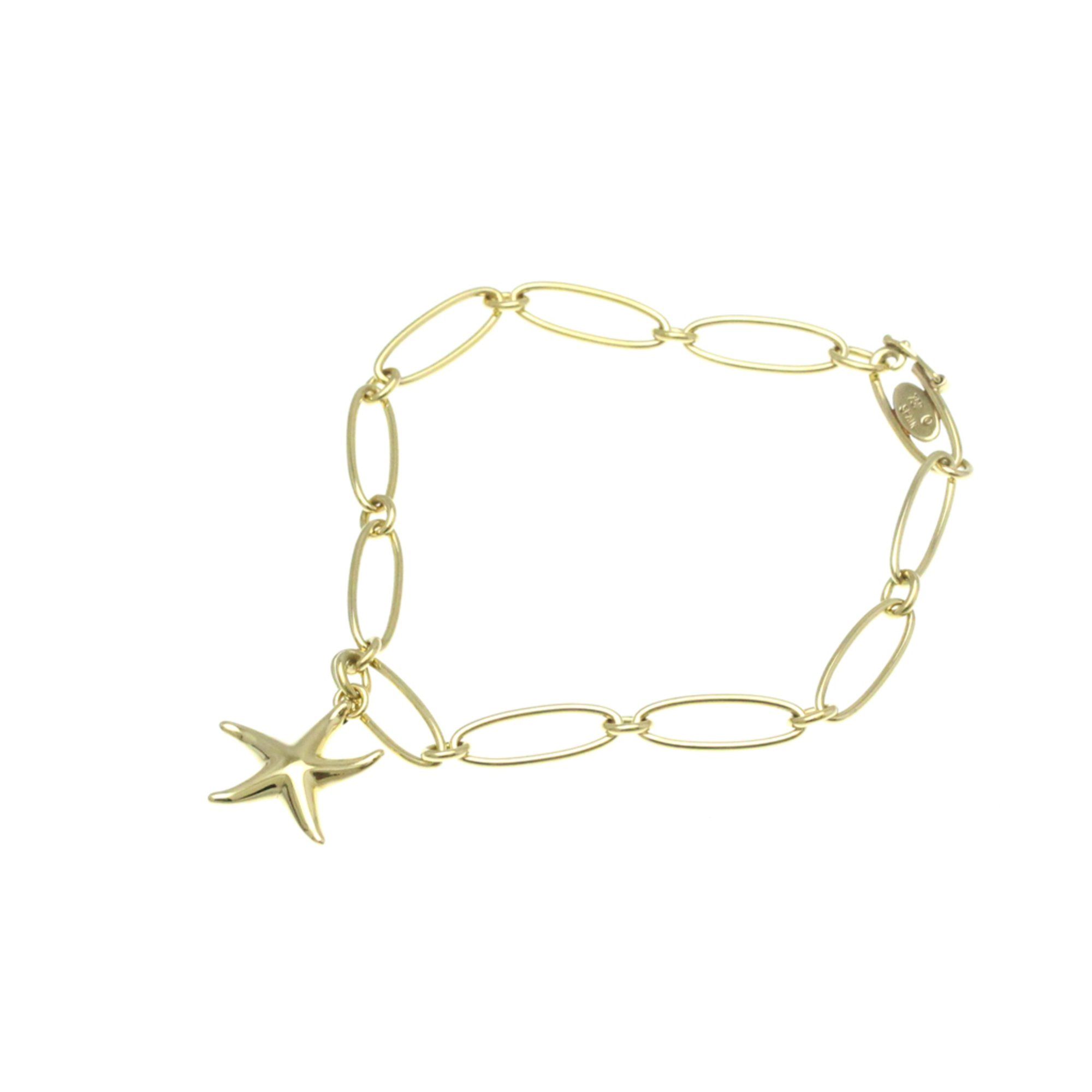 Tiffany Starfish Bracelet Yellow Gold (18K) No Stone Charm Bracelet Gold
