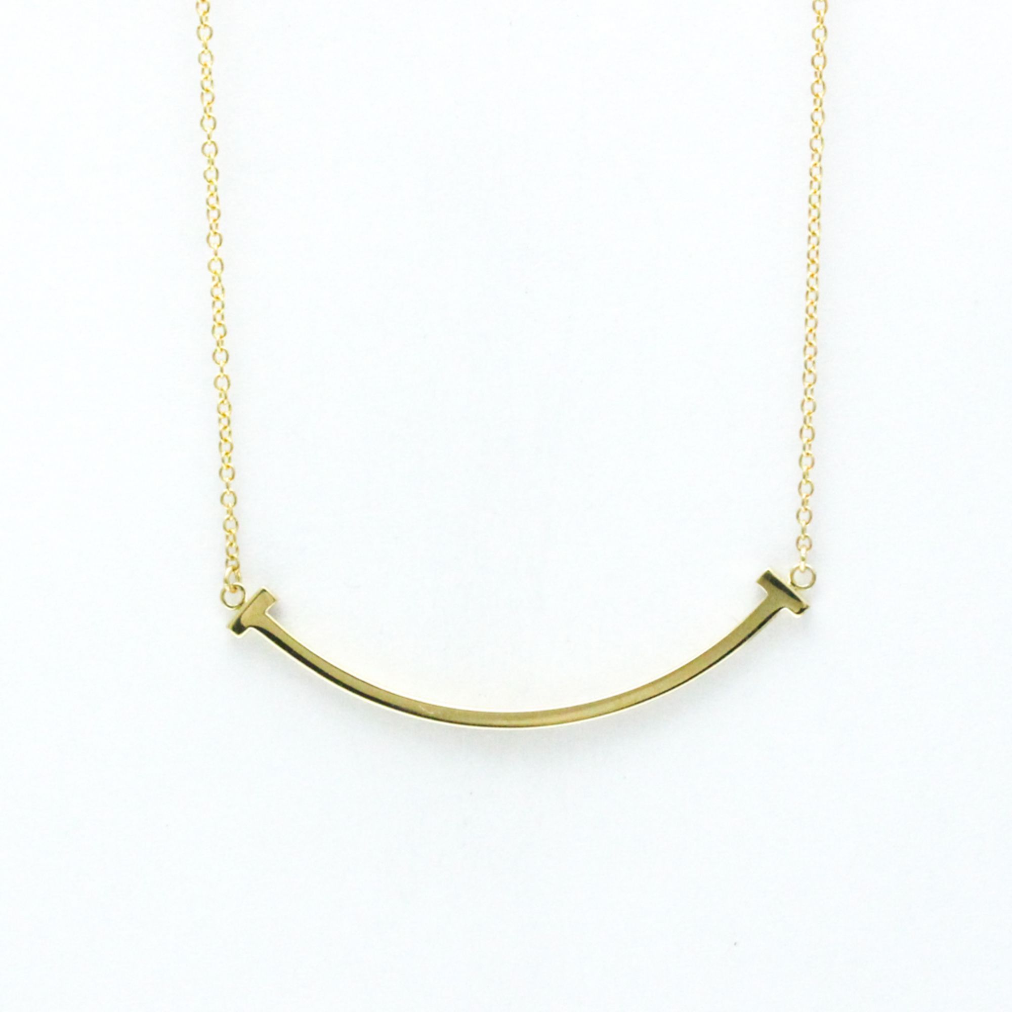 Tiffany Smile Small Necklace Yellow Gold (18K) No Stone Women,Men Fashion Necklace