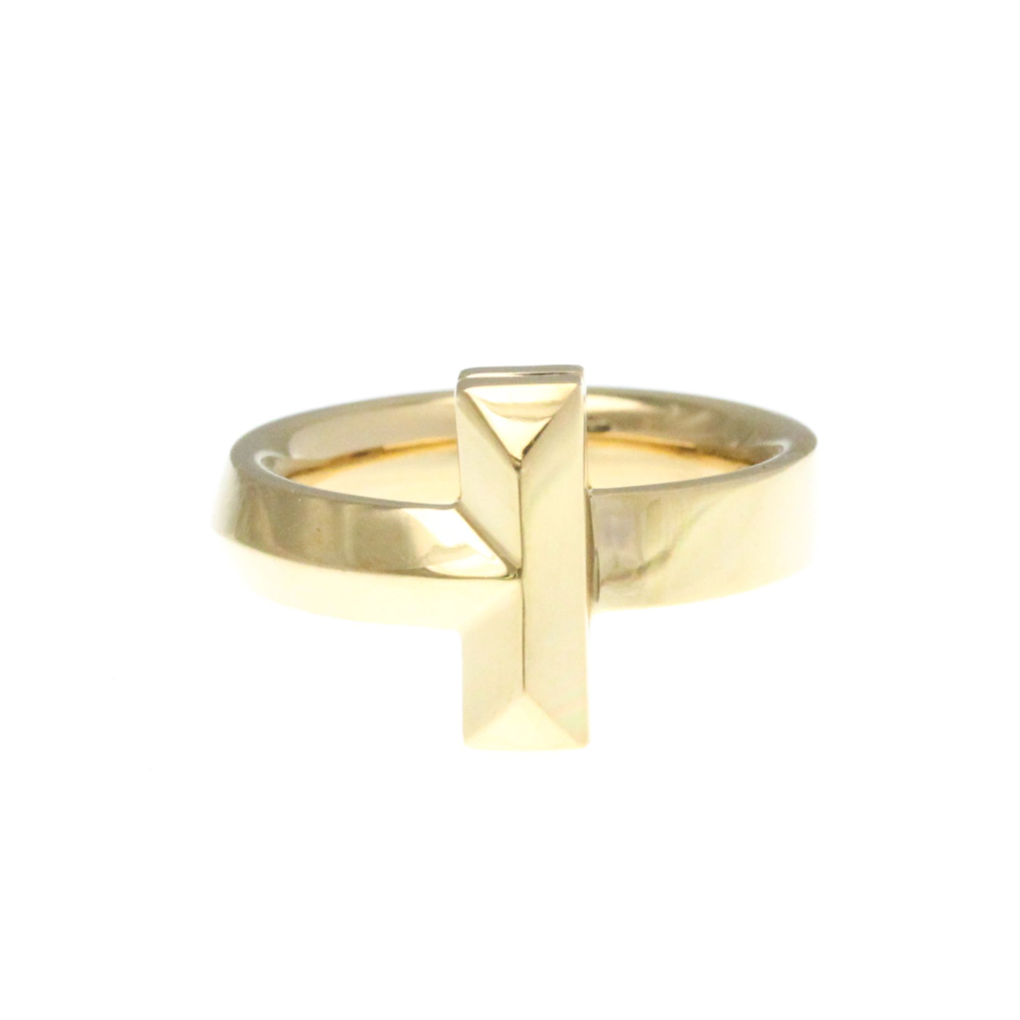 Tiffany T-One Wide Ring Pink Gold (18K) Fashion No Stone Band Ring Pink Gold