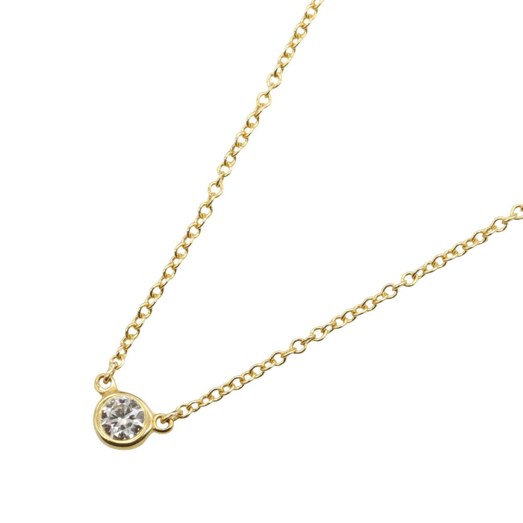 Tiffany & Co. By the Yard Necklace, 18K Yellow Gold with Diamonds, Clear, for Women