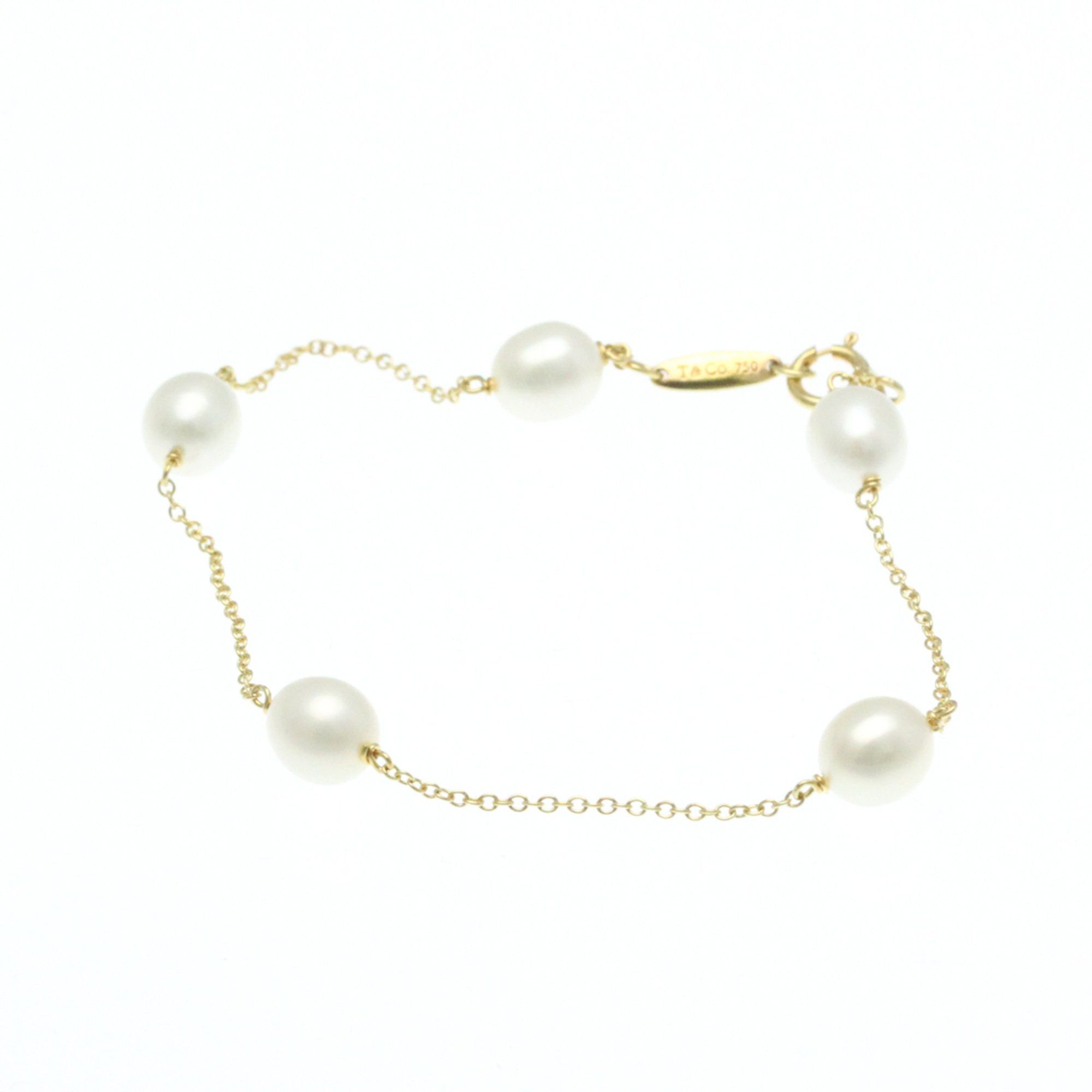 Tiffany By The Yard Freshwater Pearl Bracelet Yellow Gold (18K) Freshwater Pearl Charm Bracelet Gold