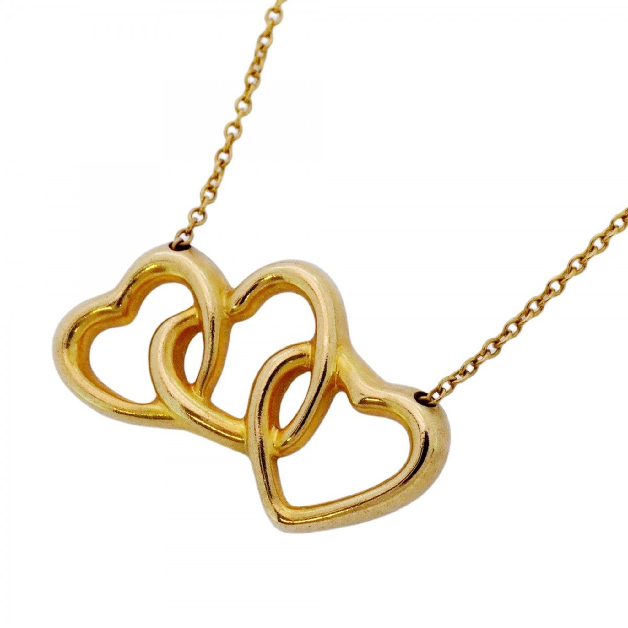 Tiffany Triple Heart Necklace in 18KYG Yellow Gold for Women